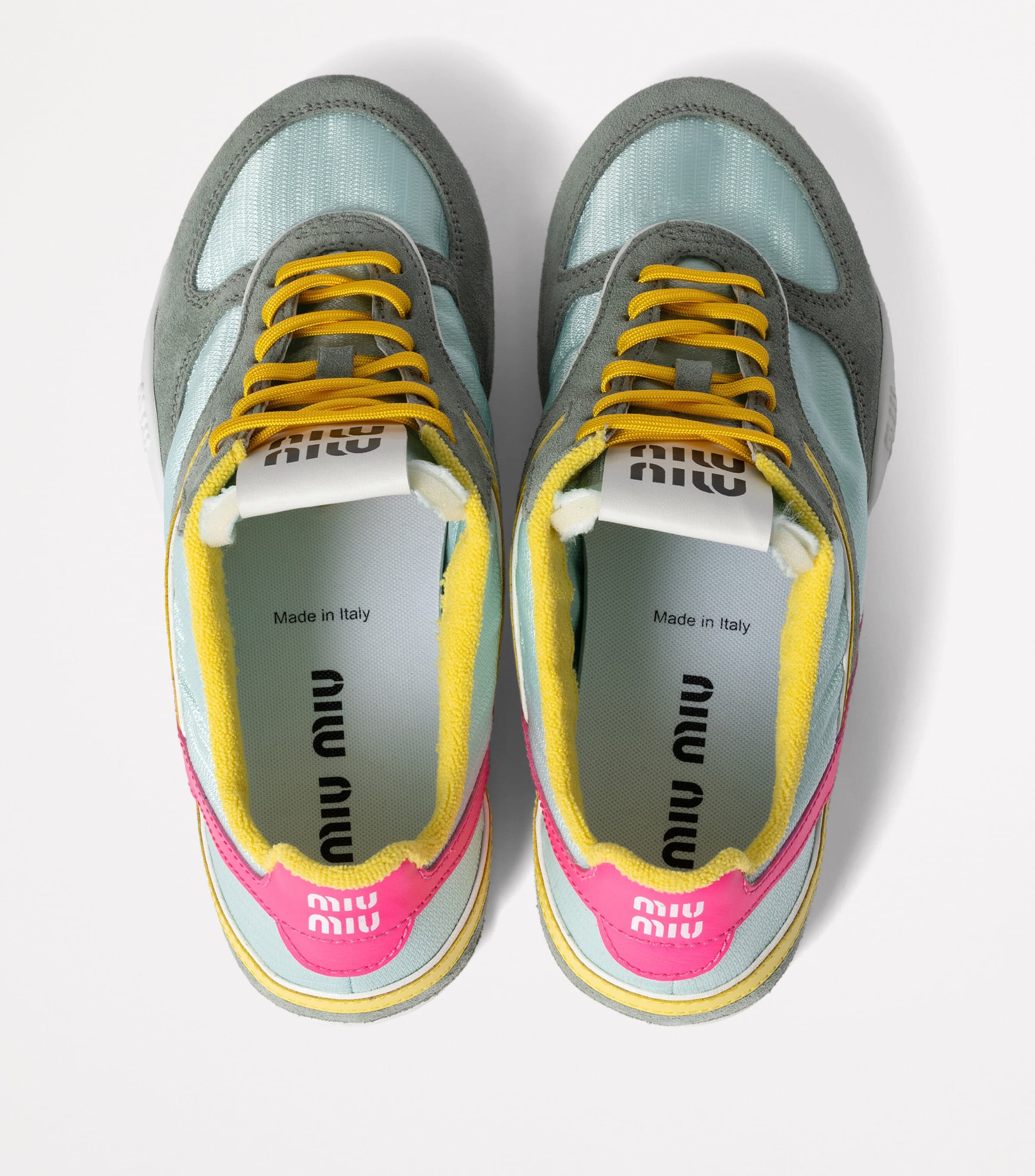 MIU MIU GYMNASIUM SNEAKERS スニーカー アスレジャールック MiuMiu Gymnasium Sneakers ジムナジアム スニーカー 快適 ロゴ