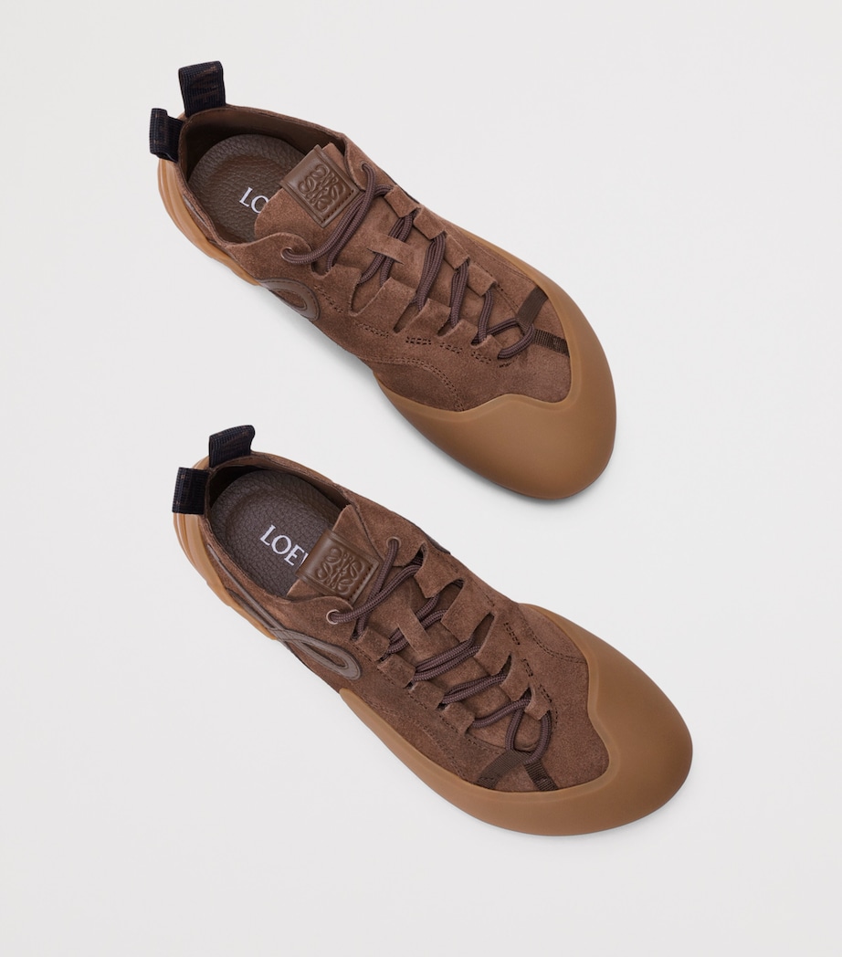 LOEWE Suede Grip Sneakers Biscuit Image 3