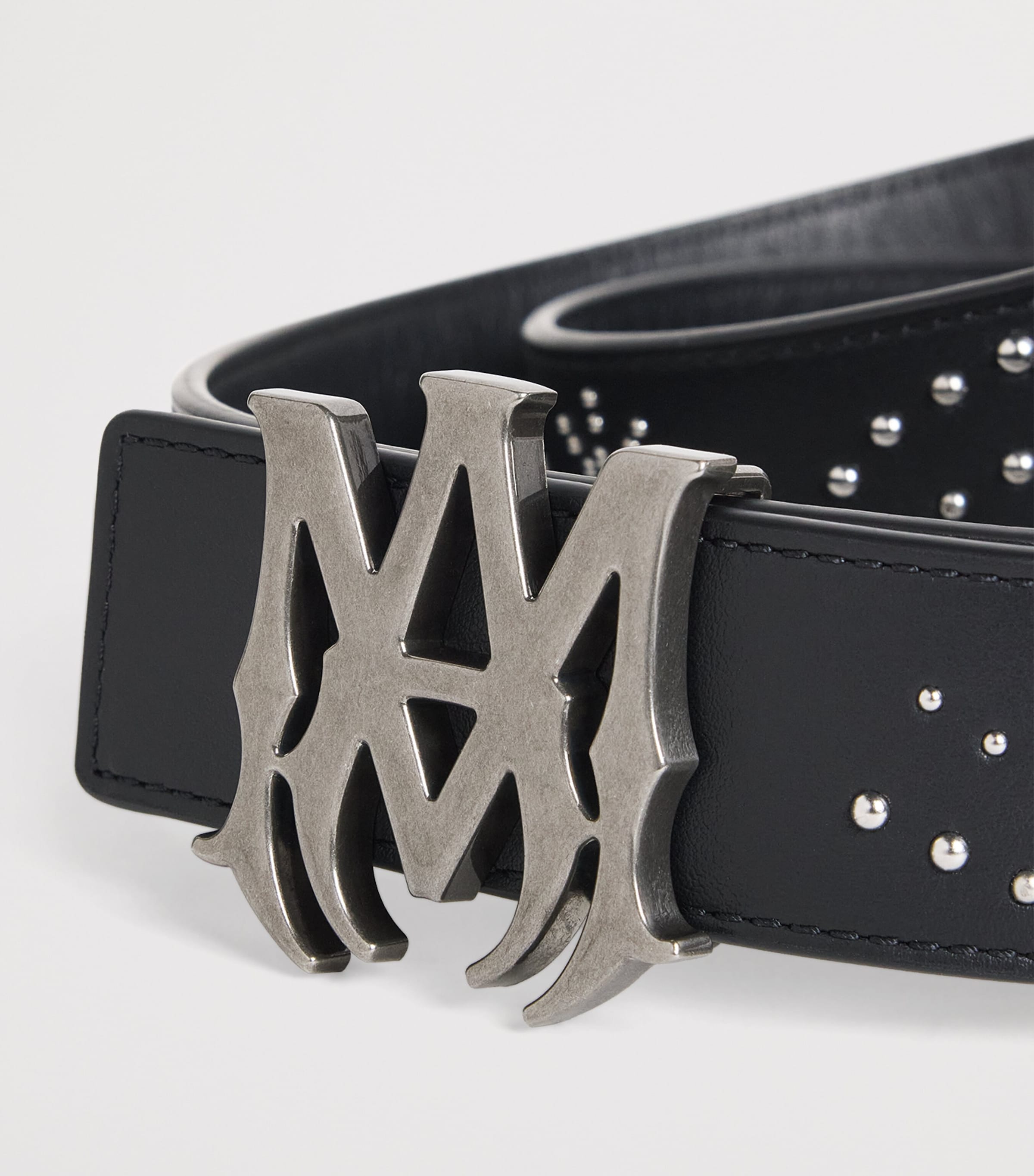 AMIRI Leather Studded Belt Black Image 4