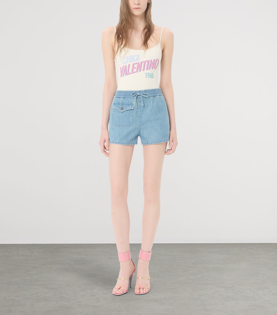 Valentino Womens Logo Swimsuit Image 2