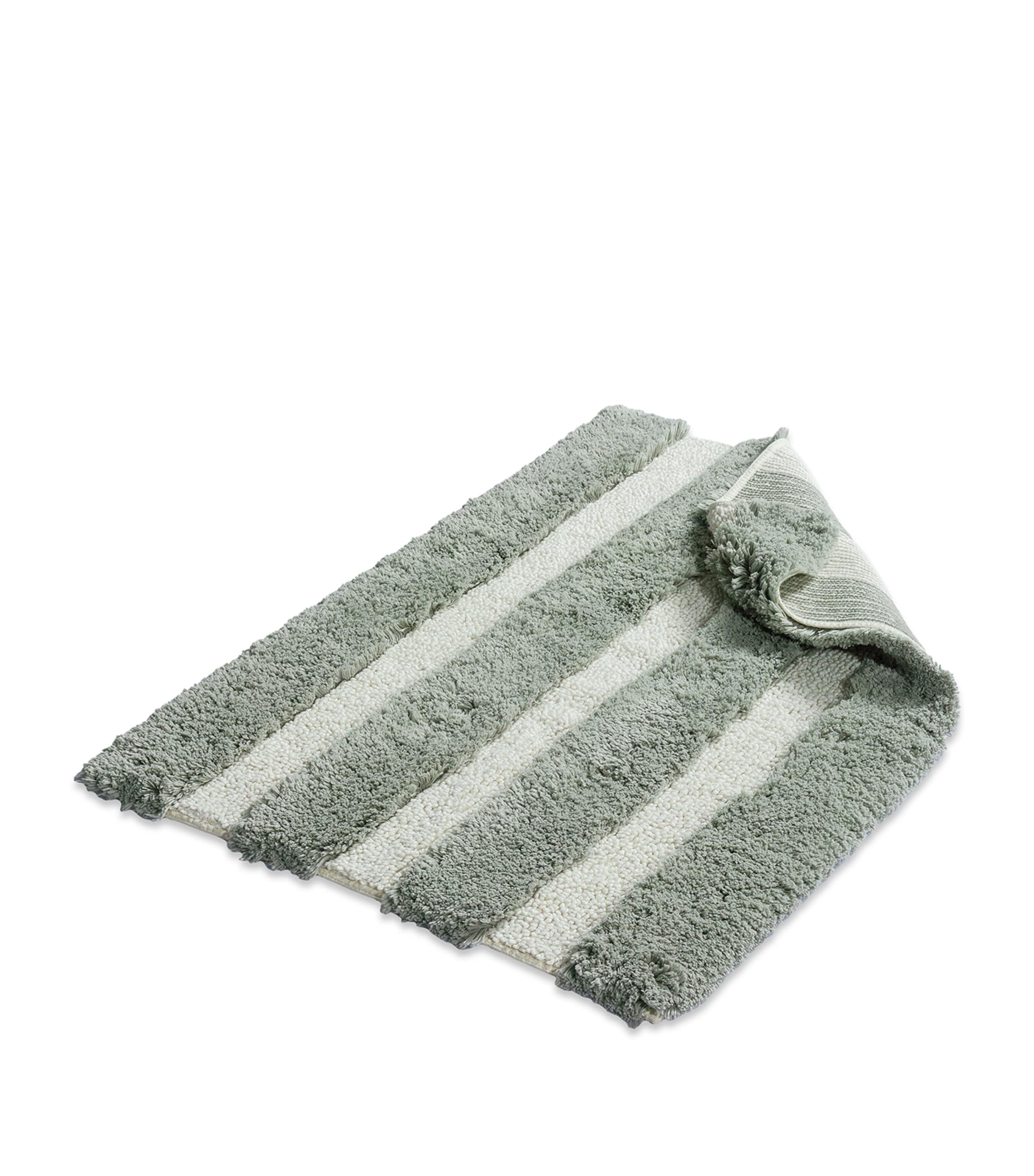 Hamam Organic Cotton Rhine Tufting Bath Mat In Green