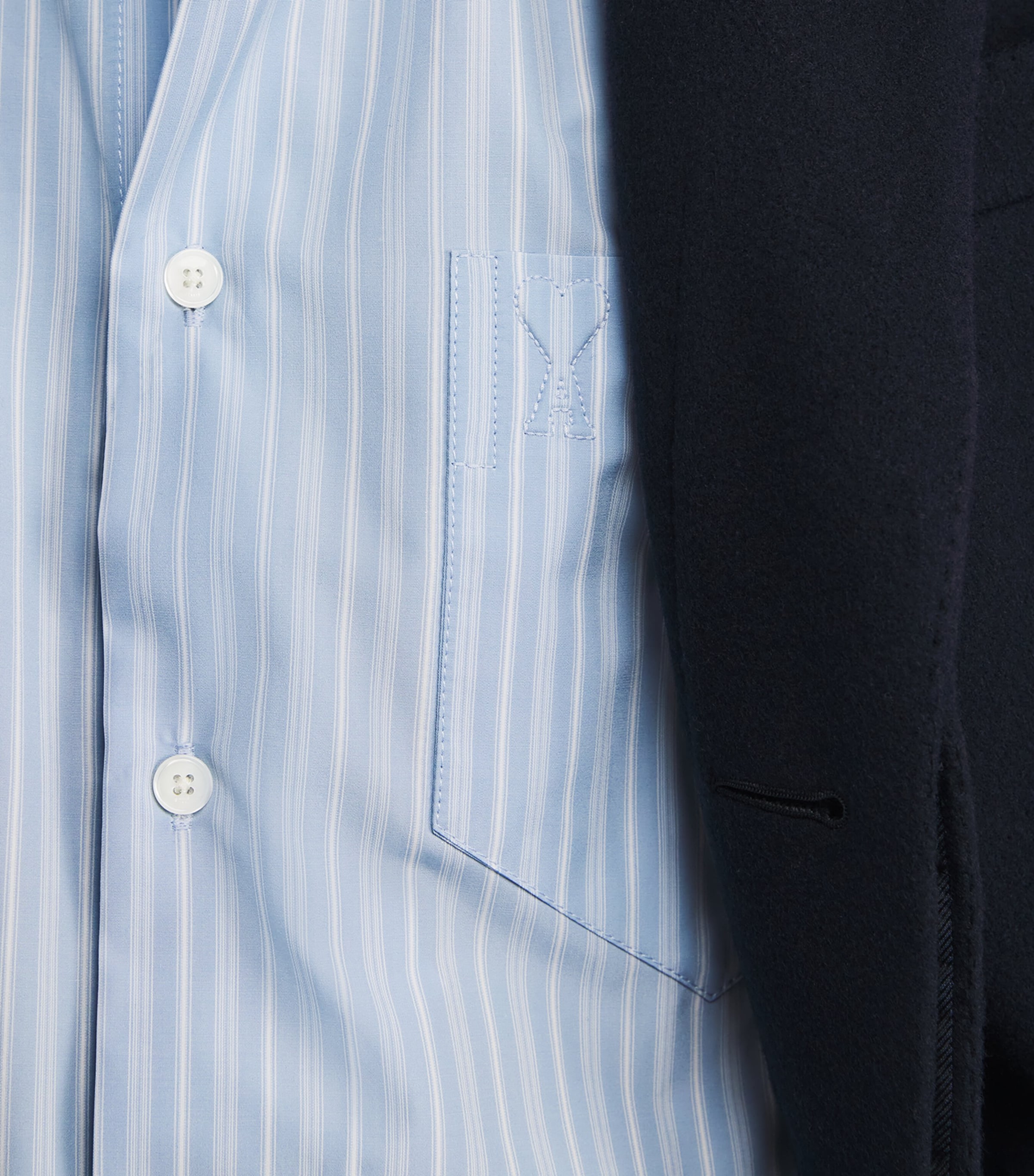 Stripe Ami de Coeur Shirt 4844 BLEUCHMRE/BLANC Image 6