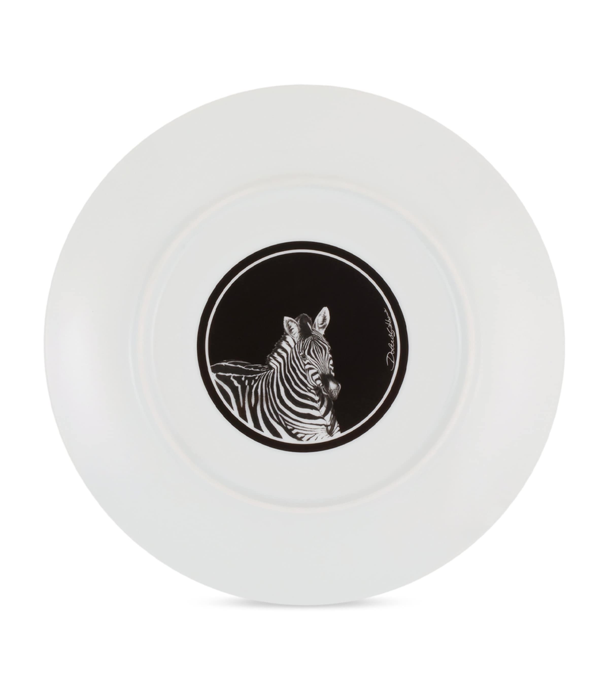 Set of Two Zebra Dessert Plates (19cm) UZ004 ZEBRA Image 2