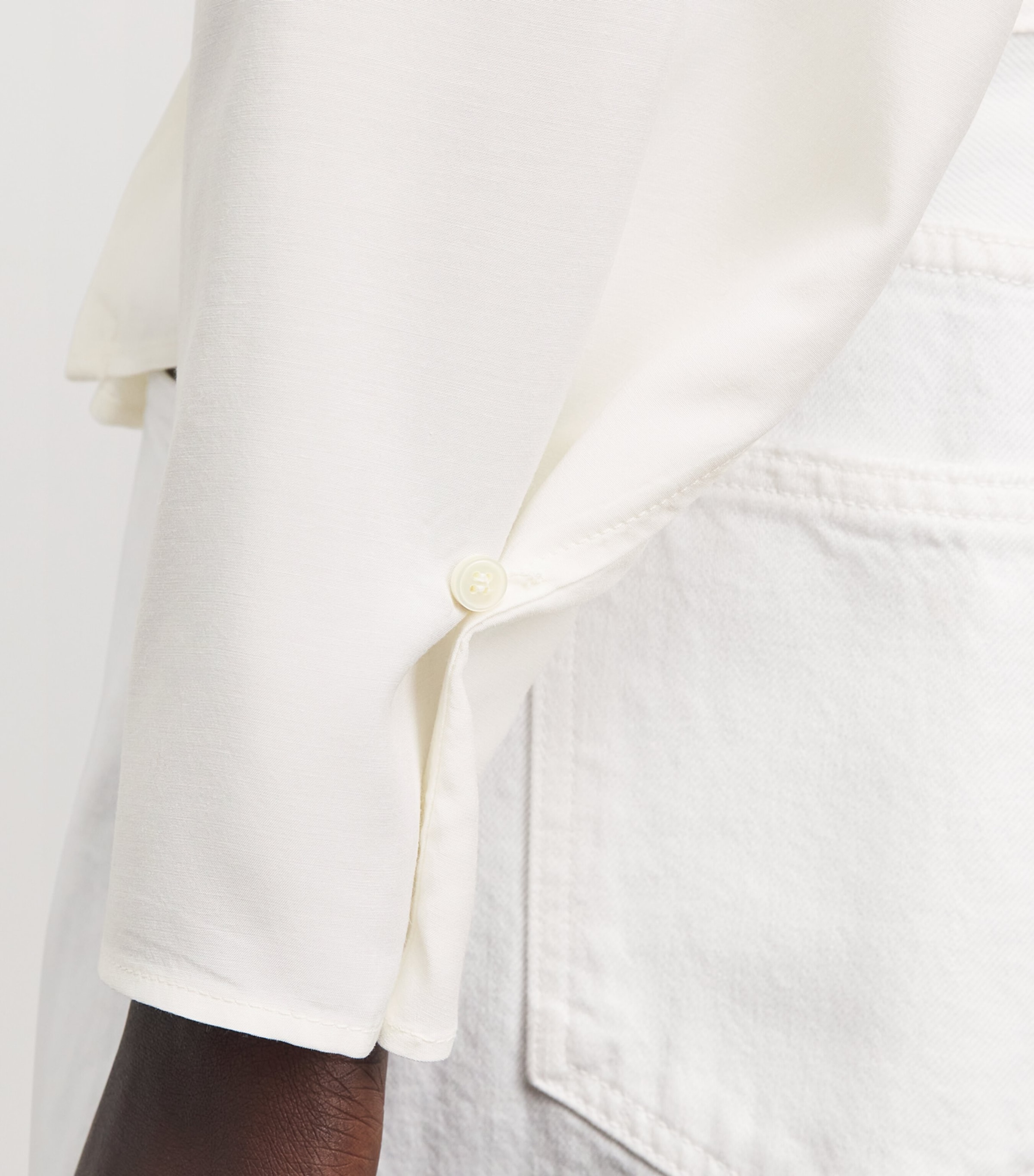 Source Unknown Womens Long-Sleeve Draped Pisa Blouse Wh Image 3