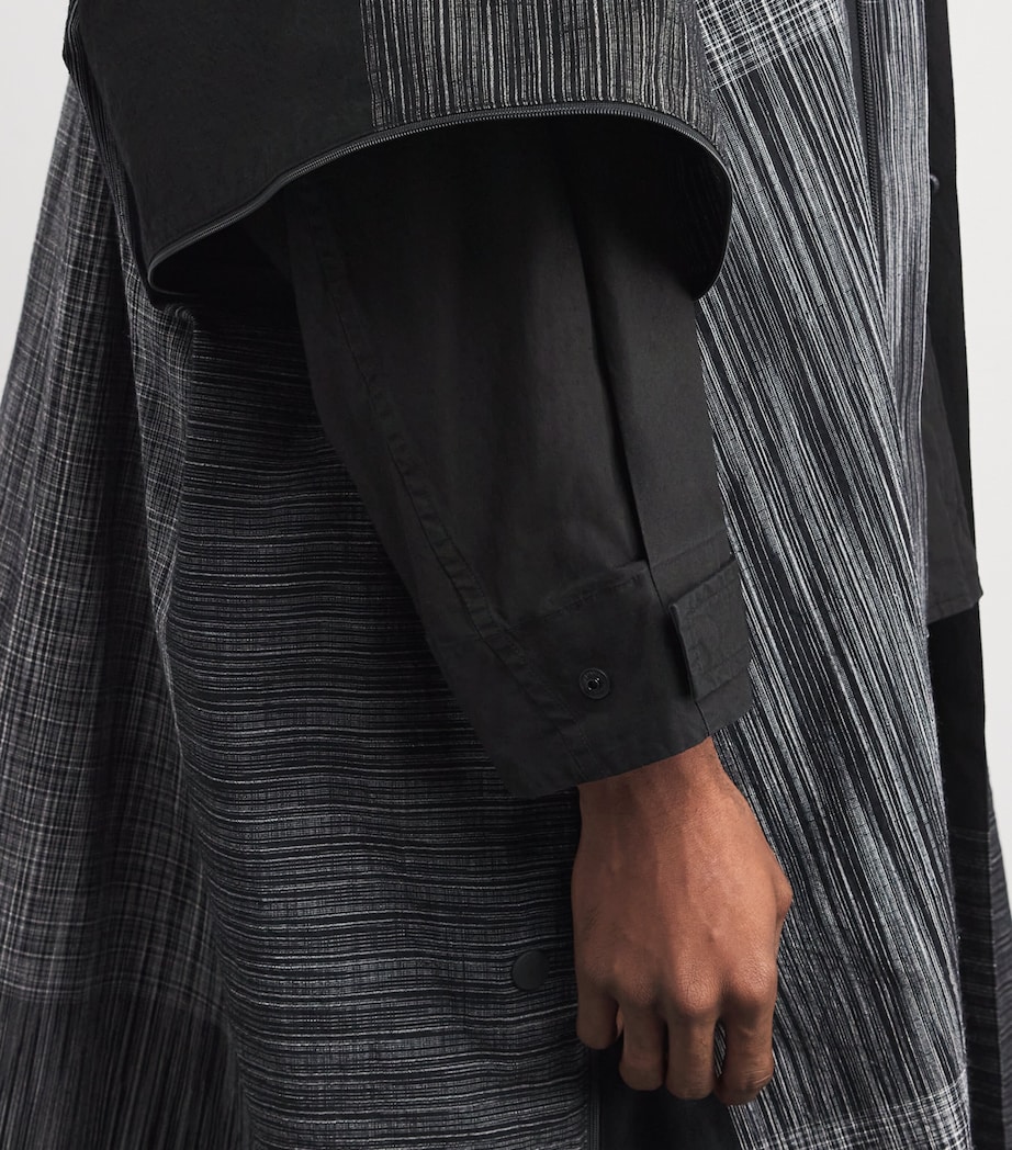 Cotton Hooded Jacket 15-BLACK Image 6