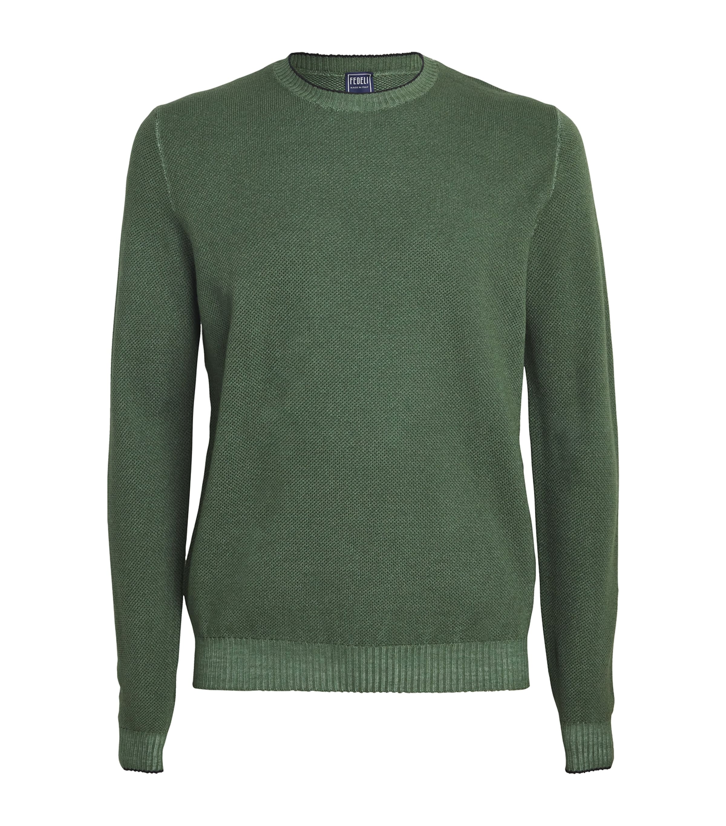 Shop Fedeli Merino Wool Bahamas Sweater In Green