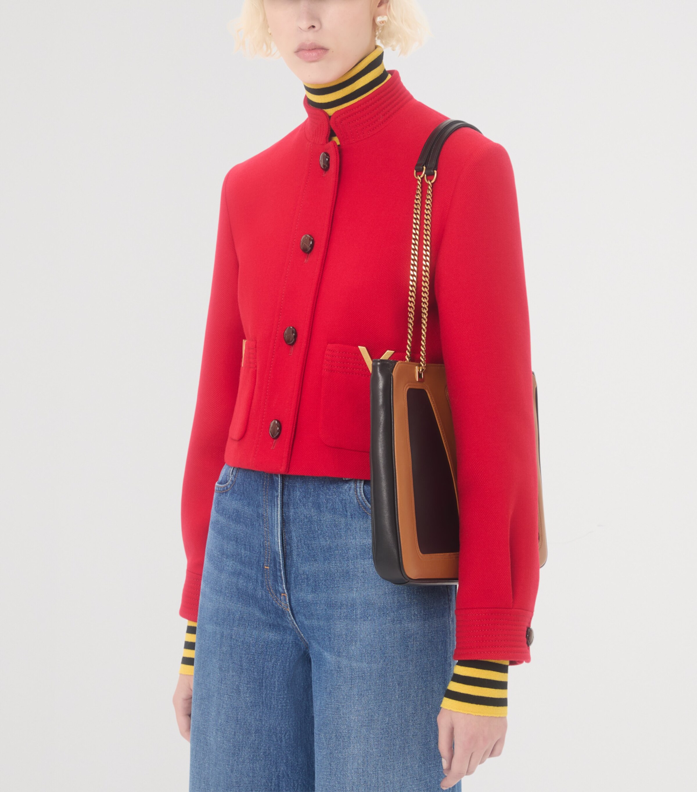 Wool-Silk Pea Coat 257 Image 6