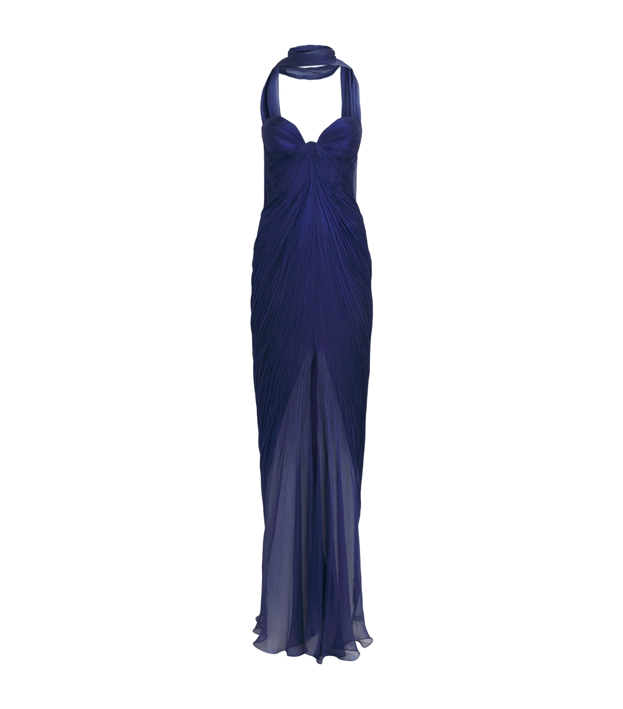 Maria Lucia Hohan Womens Silk Salima Bustier Gown Galaxy Image 1