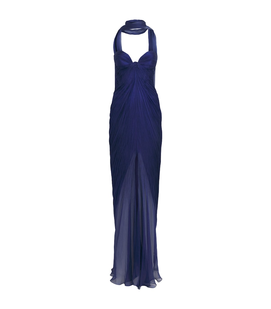 Maria Lucia Hohan Womens Silk Salima Bustier Gown Galaxy Image 1