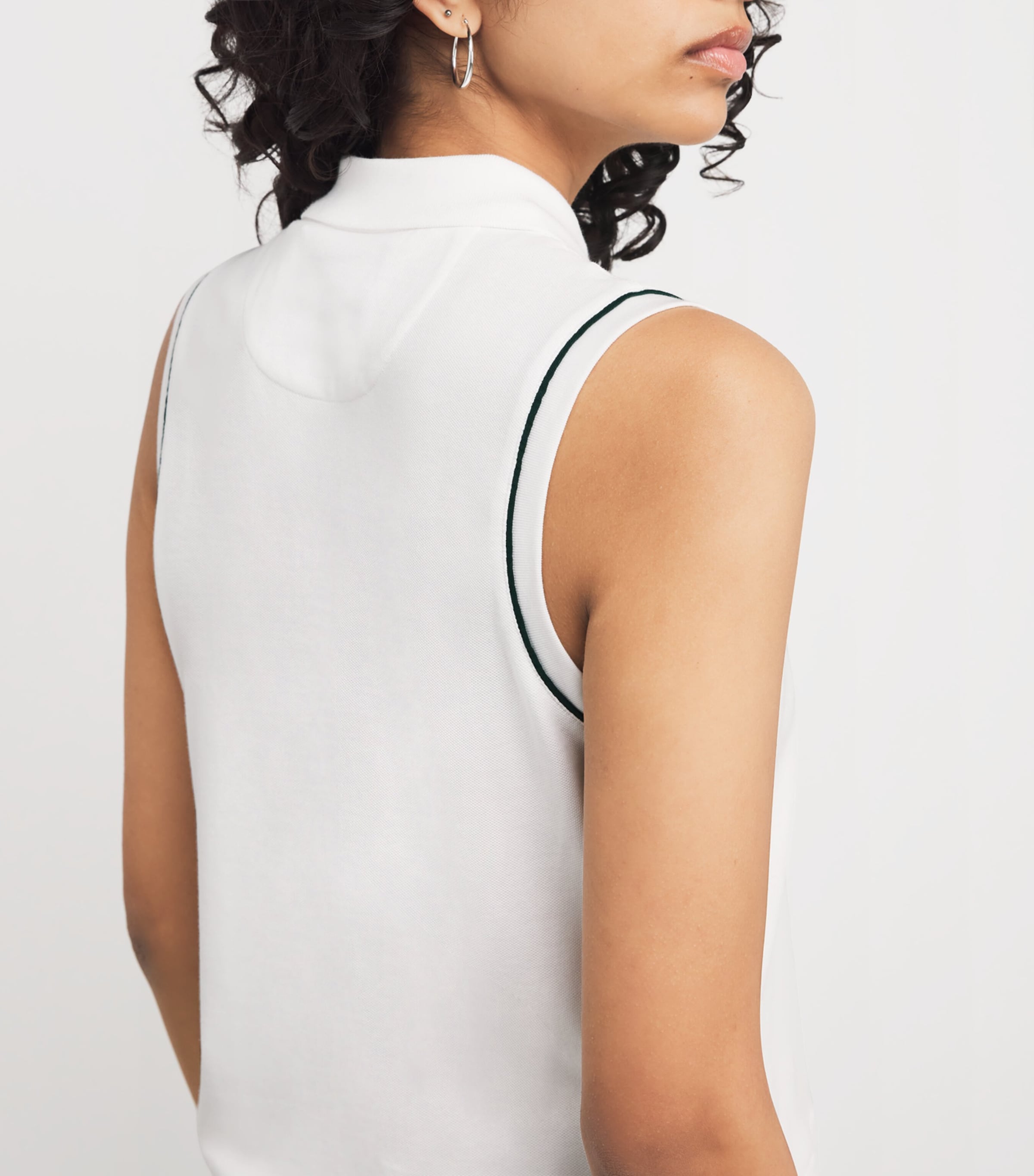 Polo Ralph Lauren Womens x Wimbledon Stretch-Cotton Polo Shirt White Image 6