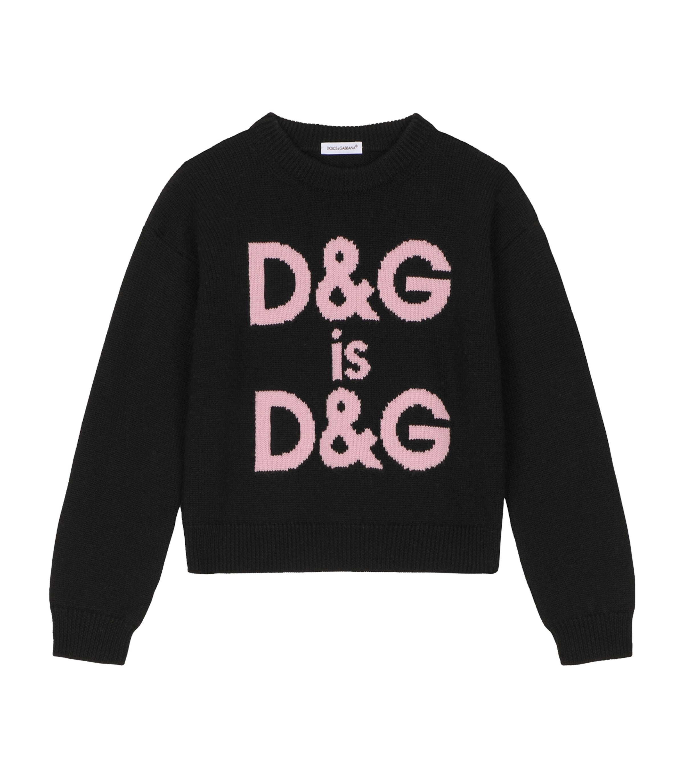 DOLCE & GABBANA WOOL LOGO SWEATER 