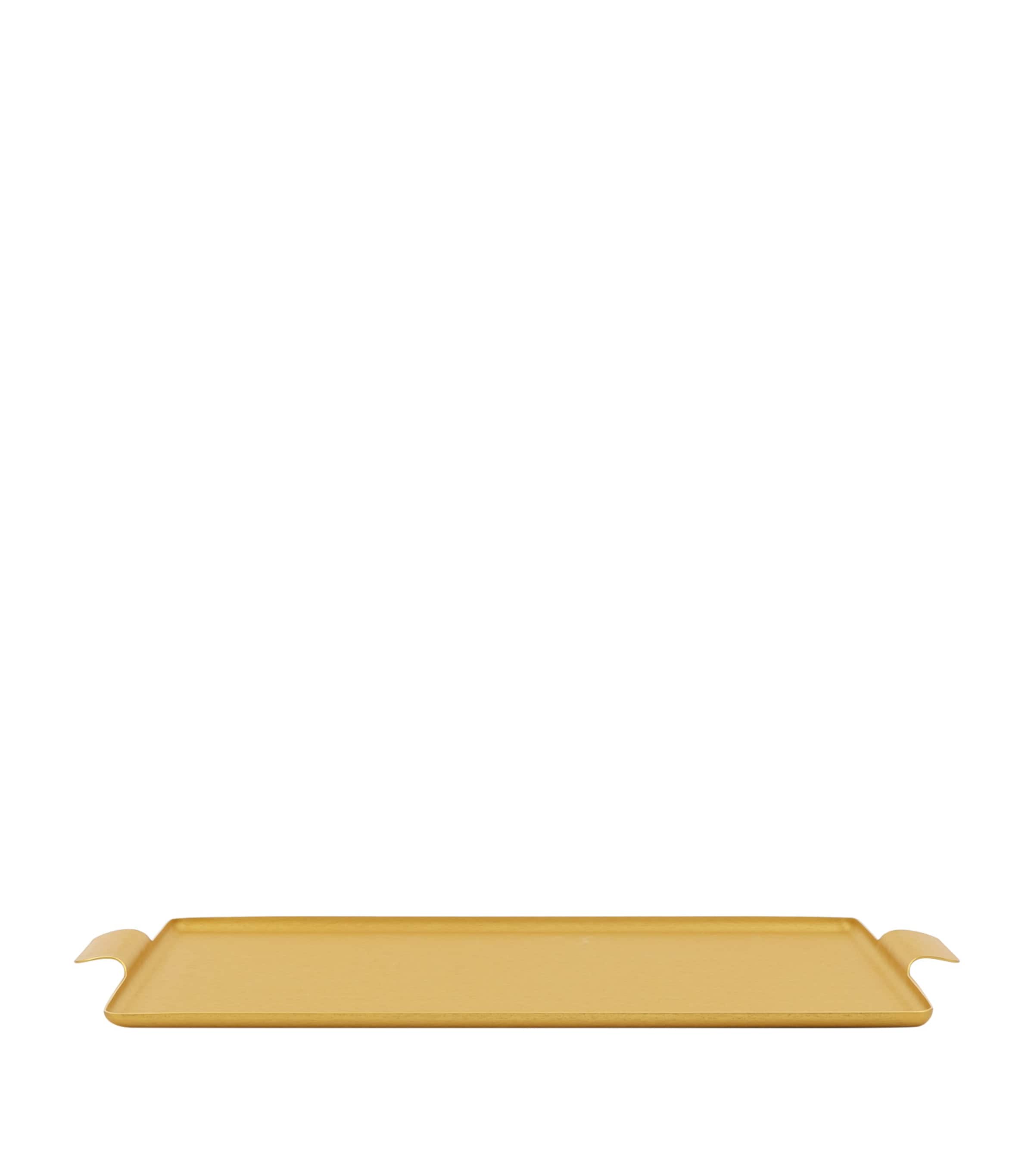 Kaymet Aluminium Serving Tray In Gold