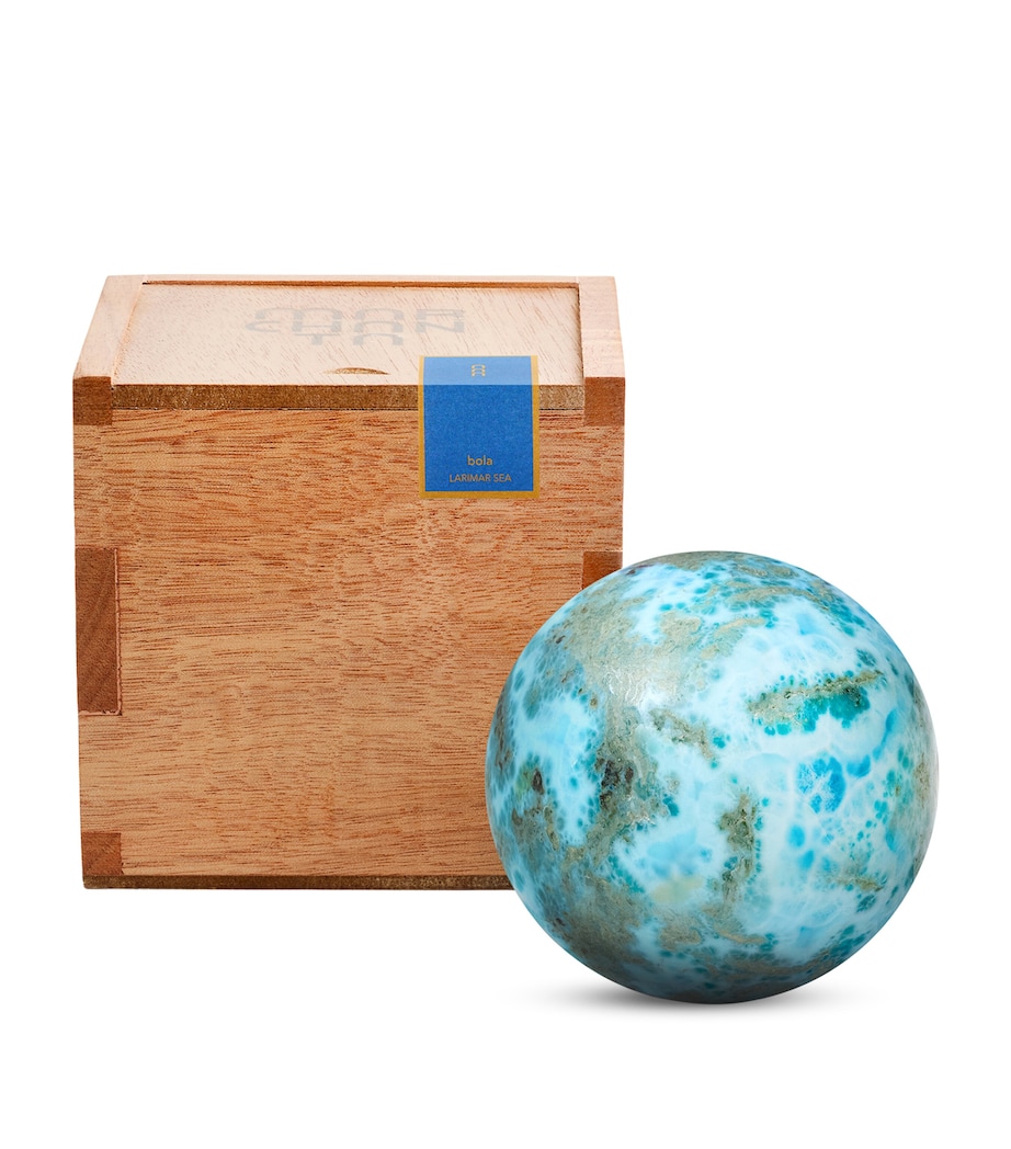 Larimar Bola Sculpture BLUE/WHITE/GRAY/TAN Image 2