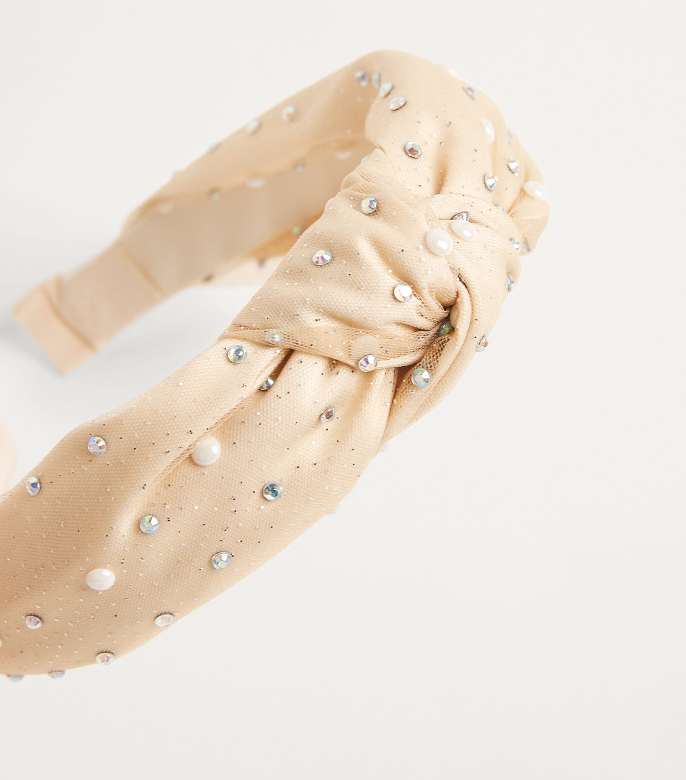 Tulle Embellished Headband GOLD Image 3