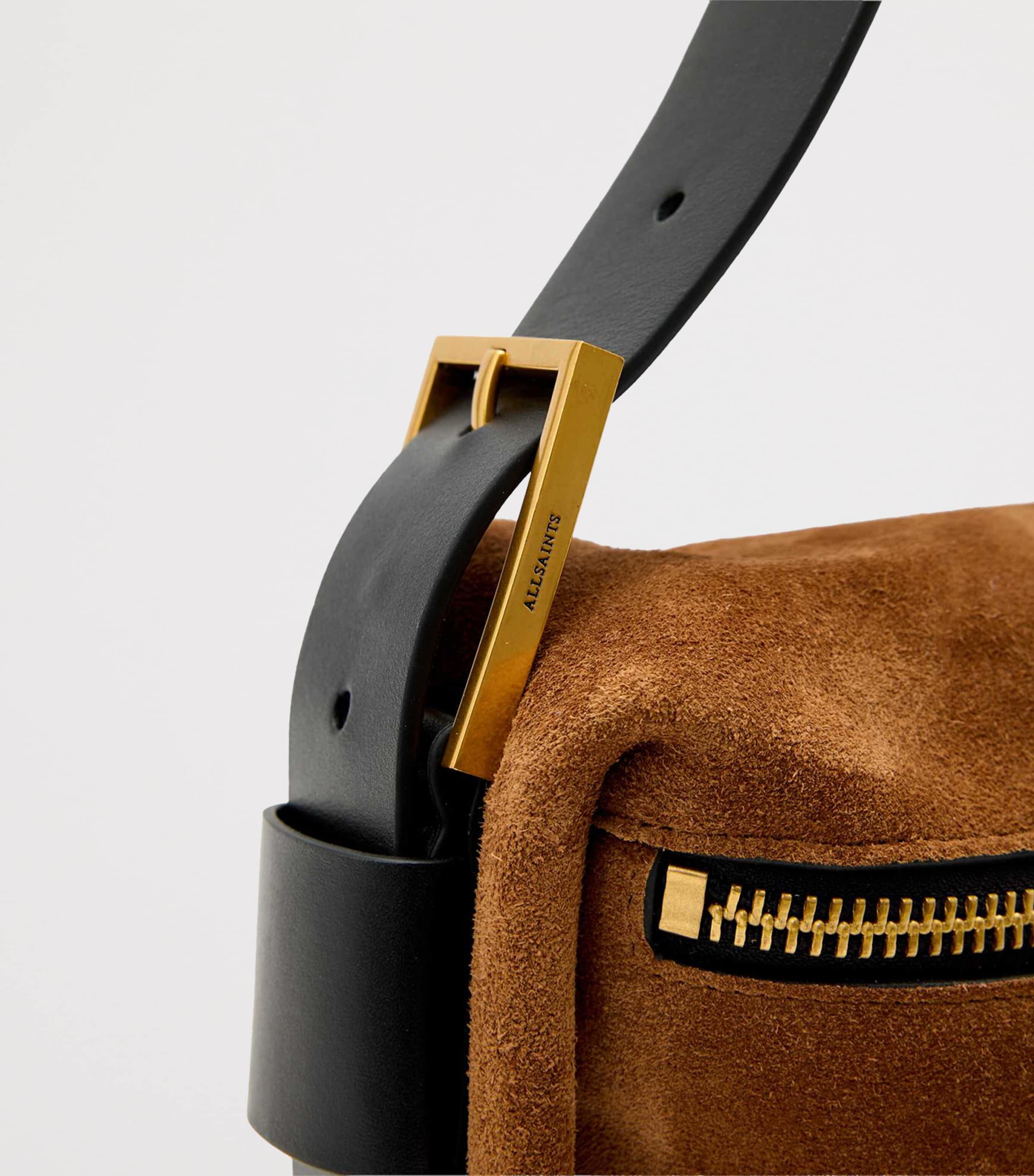 Mini Suede Noemie Shoulder Bag TOBACCO BROWN Image 6