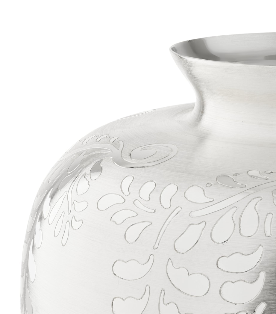 Christofle Haute Orfèvrerie Chute De Glycines Silver Vase (82cm) Silver Image 4