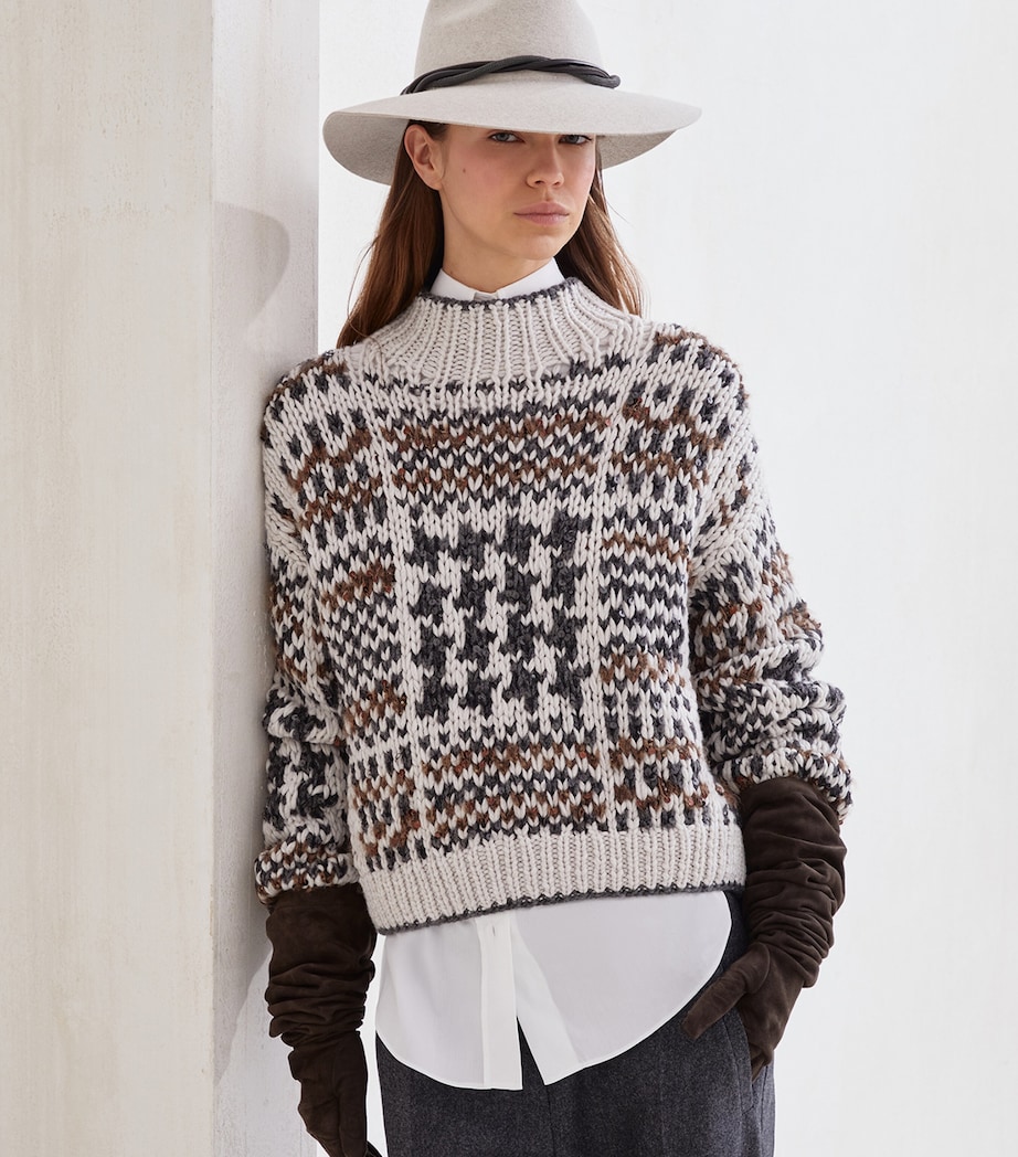 Cashmere Prince of Wales OPERA Sweater C9610 Image 5