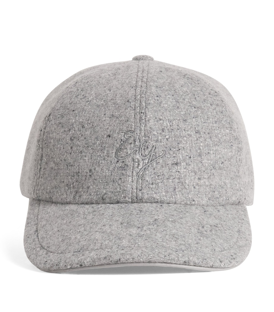 Cashmere-Silk Baseball Cap GRIGIO CHIARO MELANG Image 1