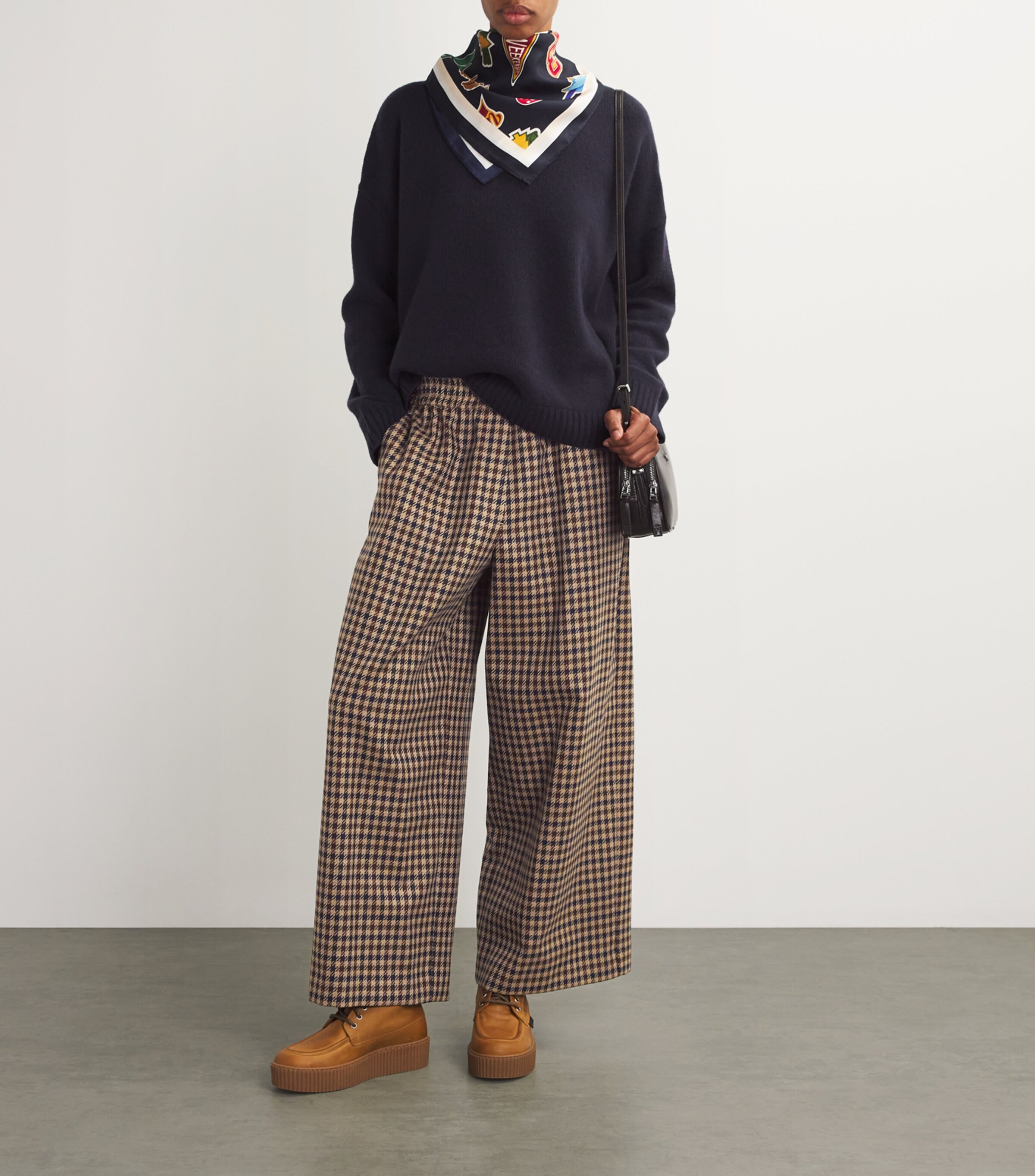 新品 TODAYFUL Houndstooth Wool Trousers 36 Alexander McQueen Single-pleated Houndstooth Wool Pants men