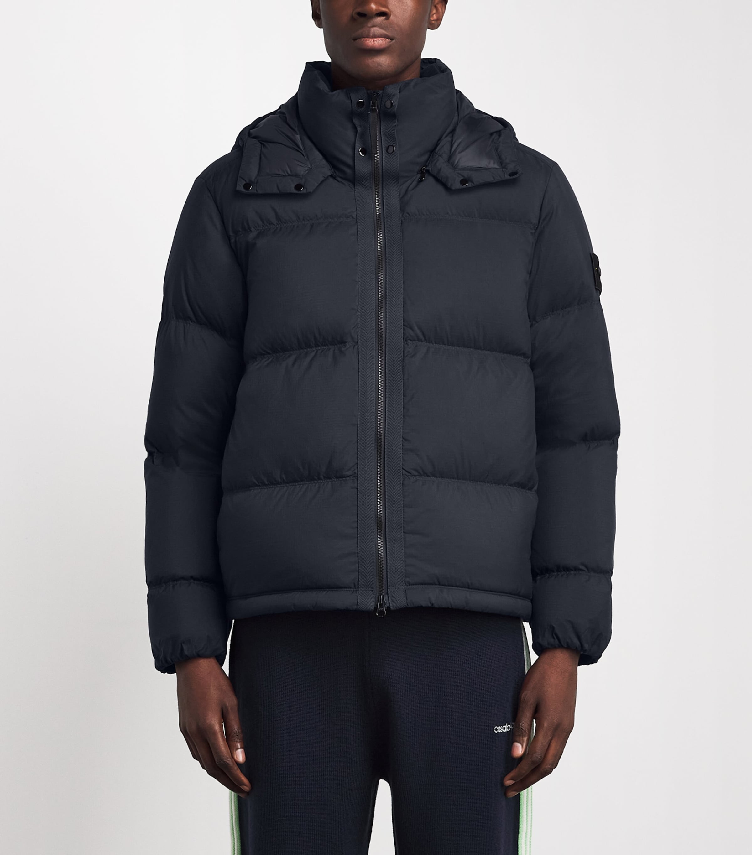 Stone Island Mens Ripstop Down-Padded Coat Image 4