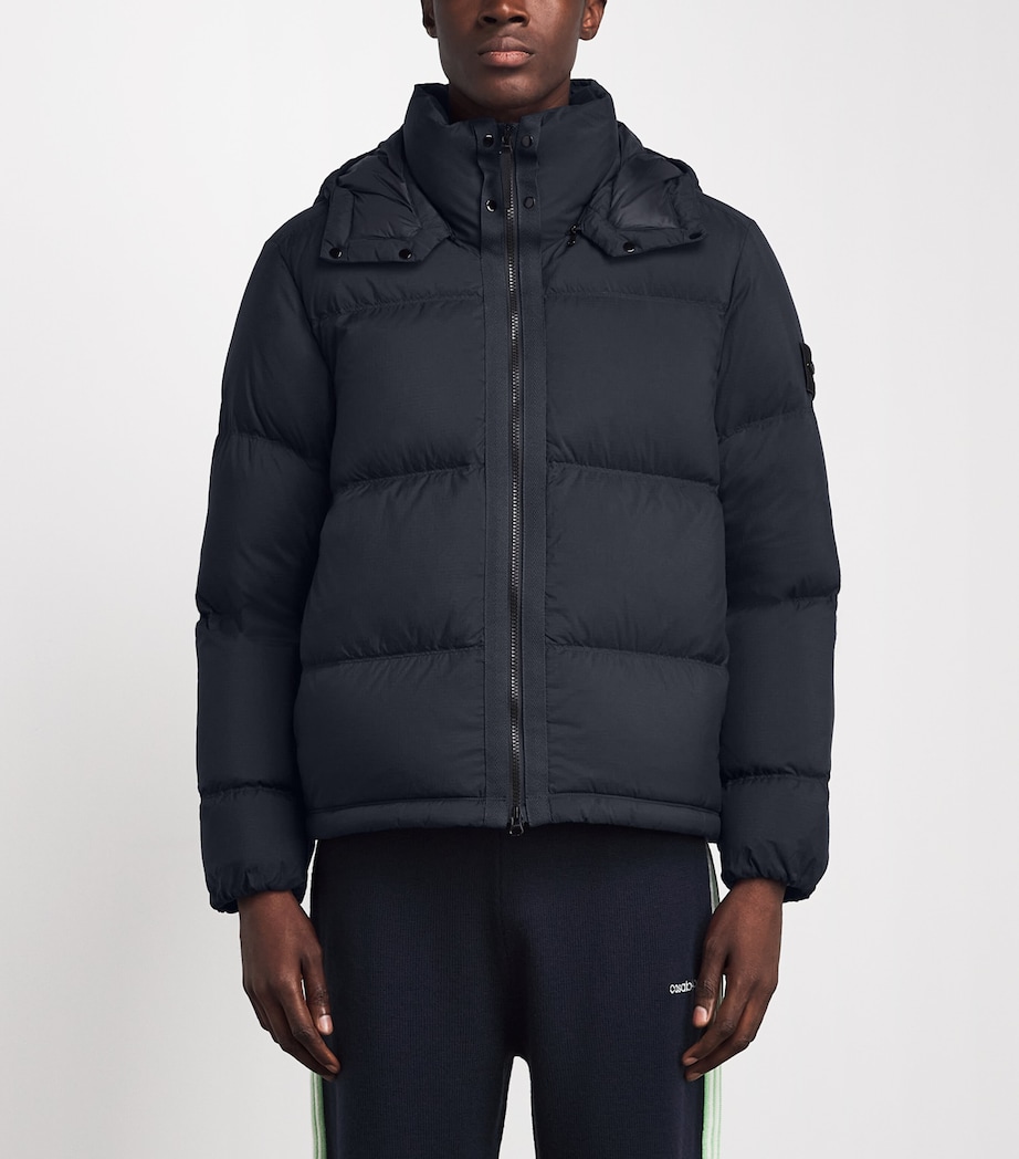 Stone Island Mens Ripstop Down-Padded Coat Image 4