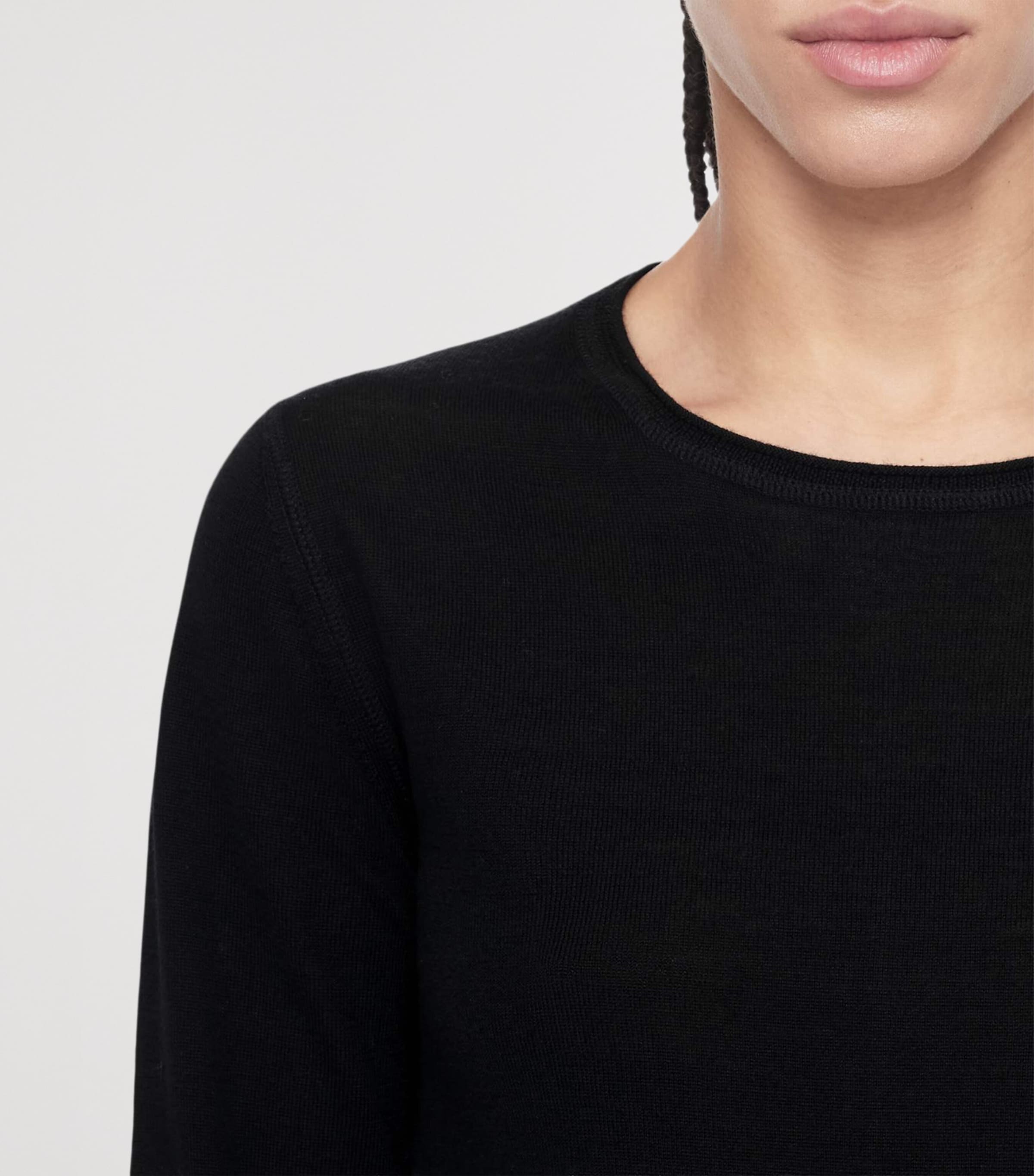 AllSaints Womens Merino Wool Coyte Sweater Black Image 4