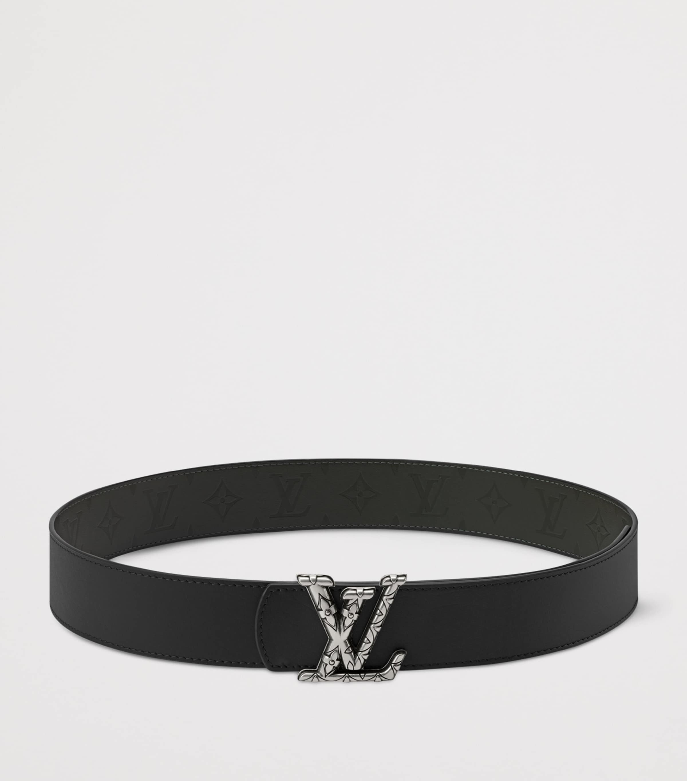 Leather Dimension Drift Belt BLACK/KHAKI GREEN Image 3