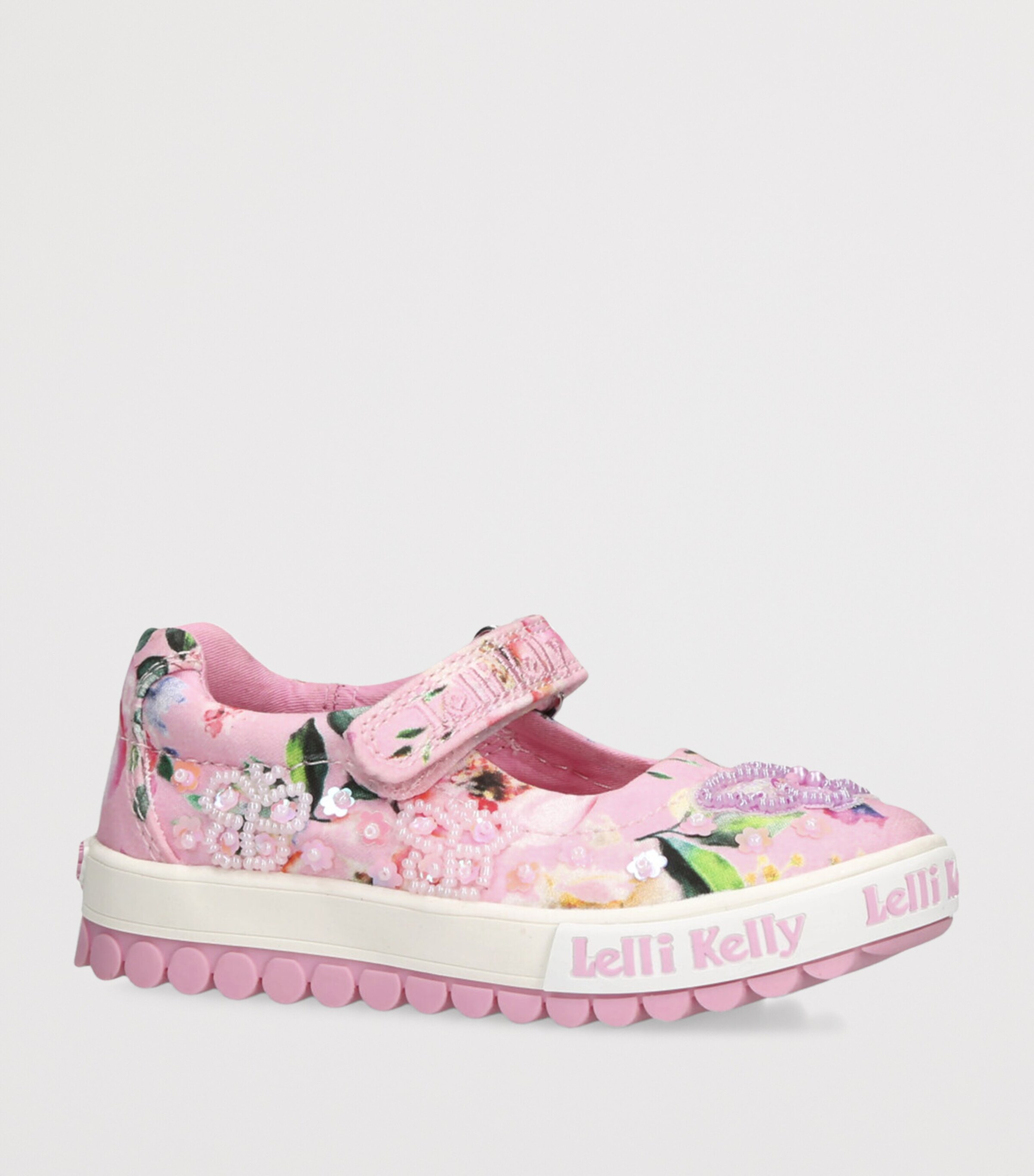Lelli Kelly Embellished Serena Dolly Shoes Pink Comb Image 3