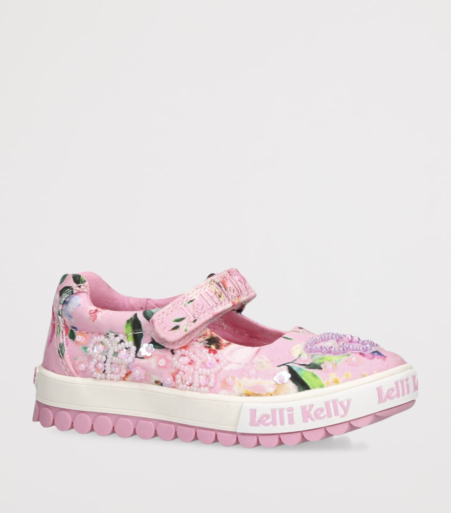 Lelli Kelly Embellished Serena Dolly Shoes Pink Comb Image 3