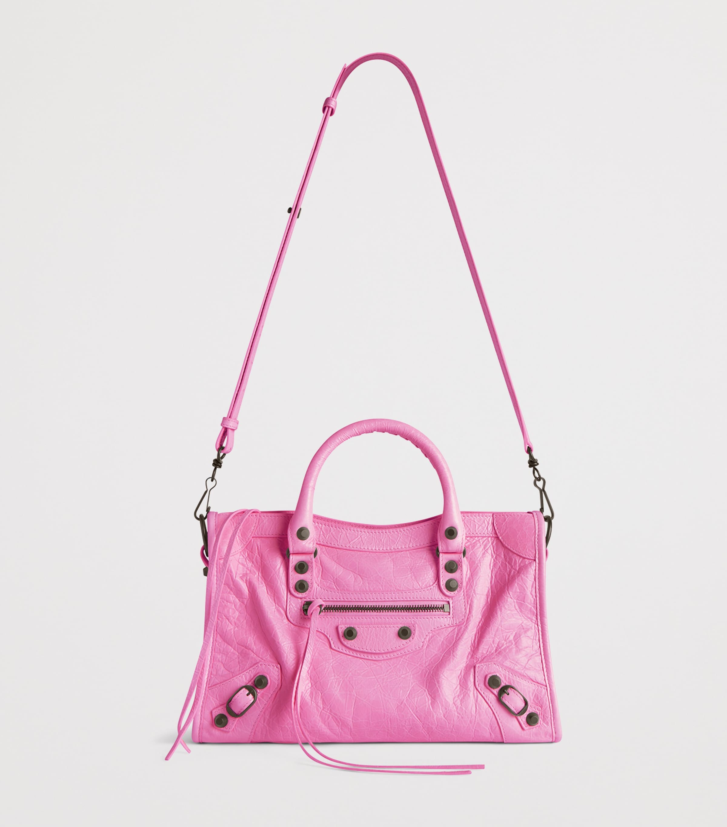 BALENCIAGA LE CITY チャーム ピンク Pink Handbag 