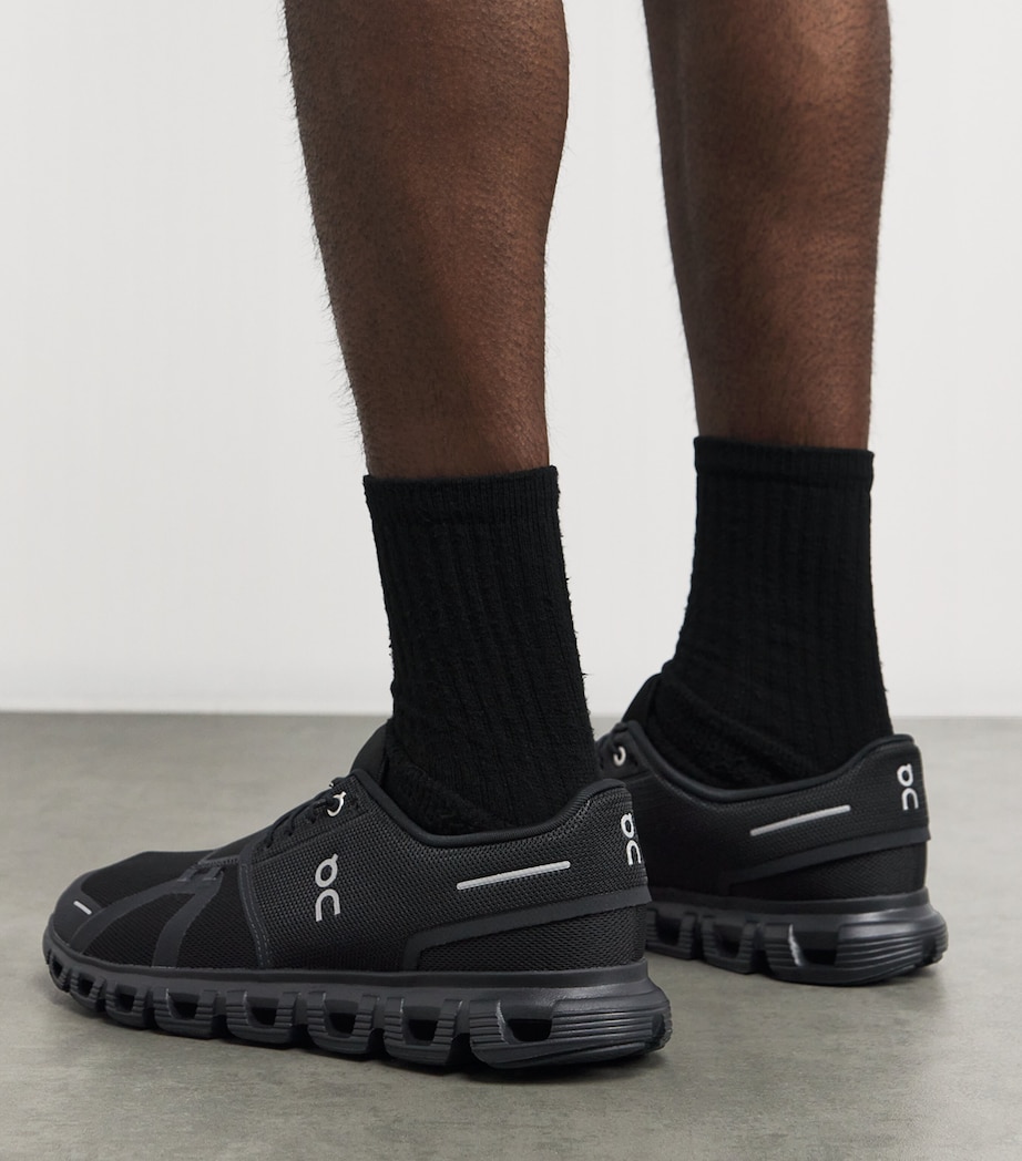 On Mens Cloud 6 Trainers Black | Black Image 2
