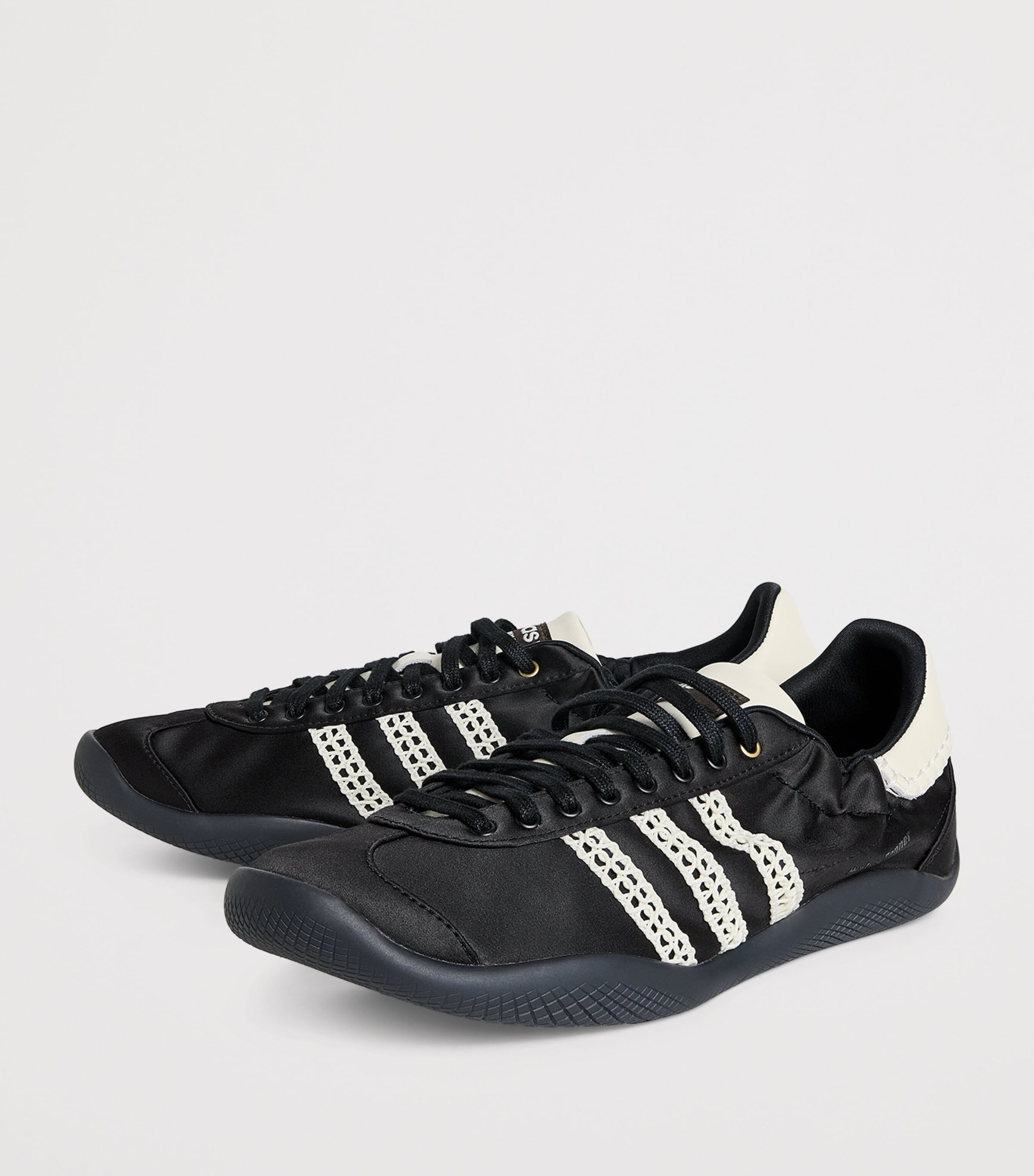 x Wales Bonner Satin Karintha Sneakers BLACK Image 3
