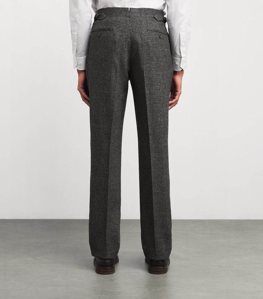 Wool Check Trousers MED GRY MU Image 4