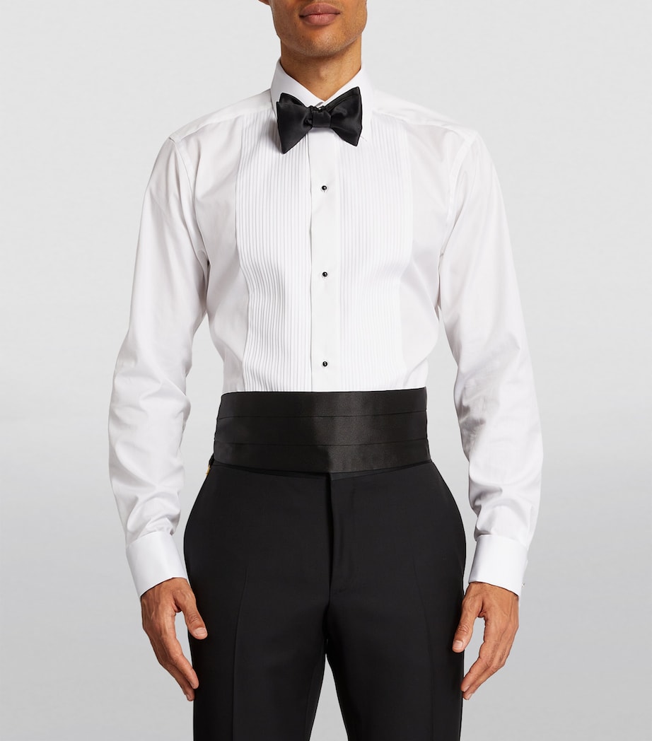 Canali Silk Cummerbund Black Image 2