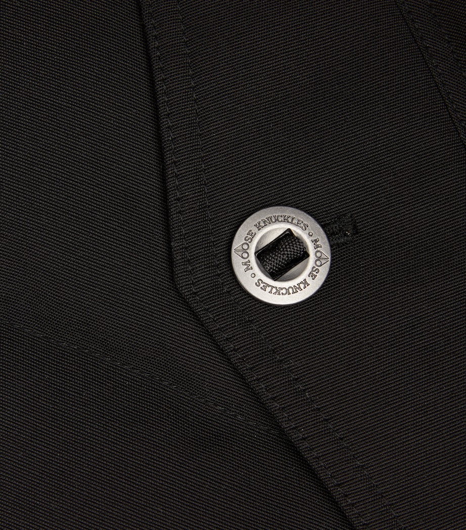 Shearling-Collar Puffer Jacket BLK W/BLK SH - 305 Image 5