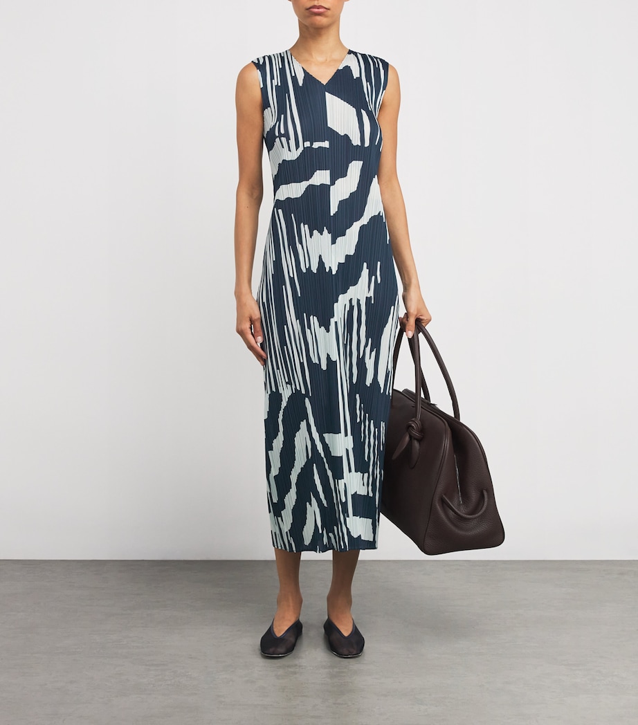Pleated Refraction Midi Dress 77 Image 2