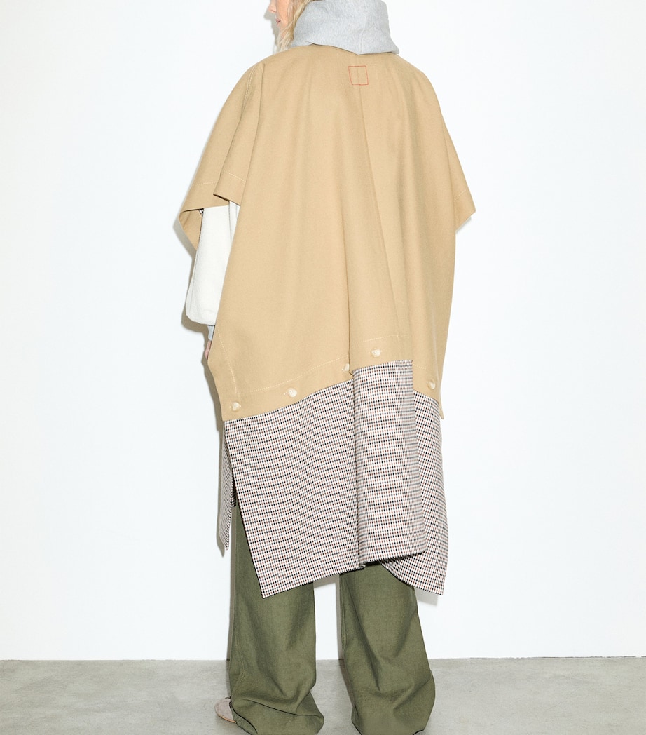 MAX&Co. Womens Contrast-Panel Raincoat Camel Image 3