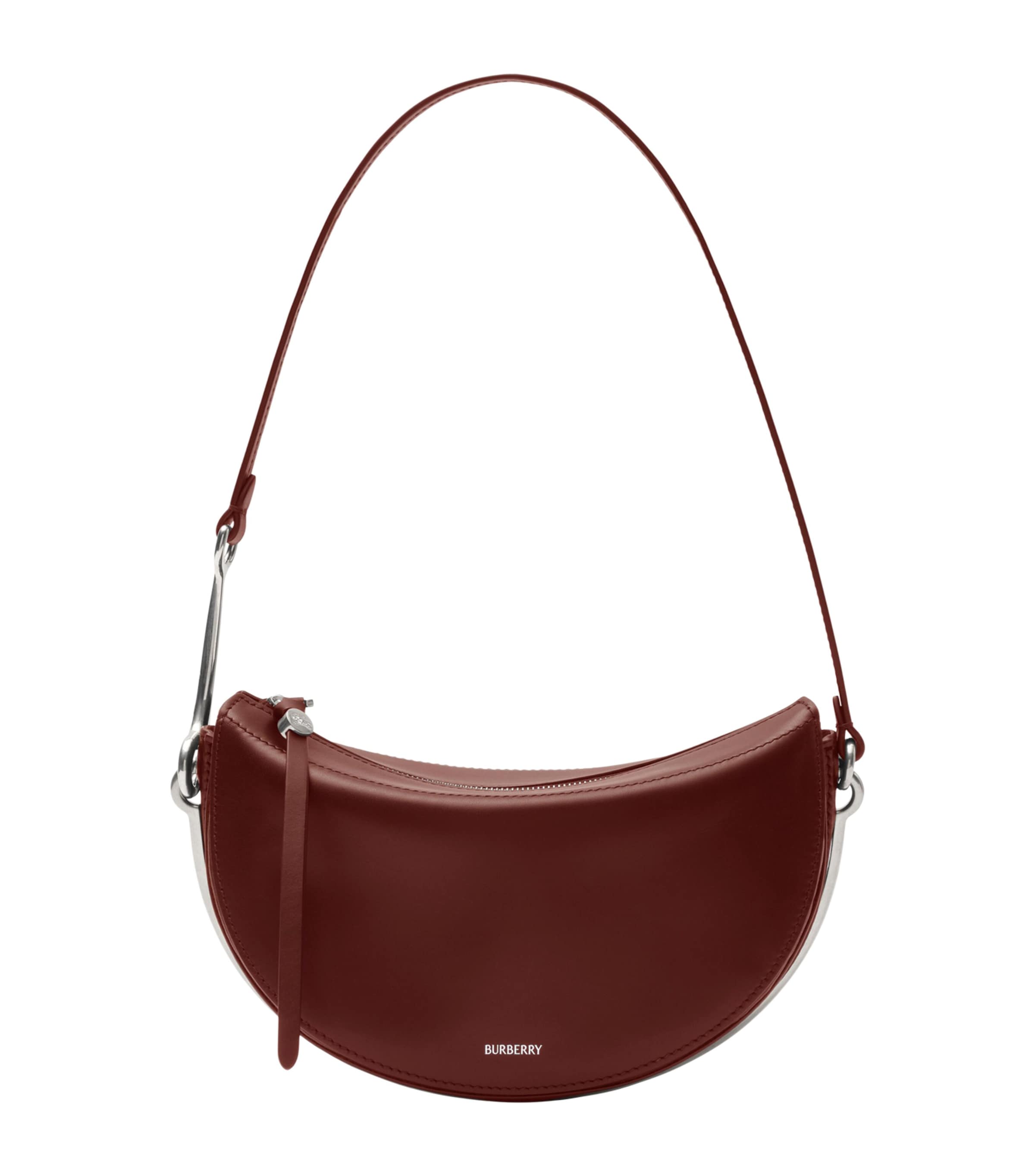 Burberry Small Bridle Saddle Bag Oxblood Red Image 1