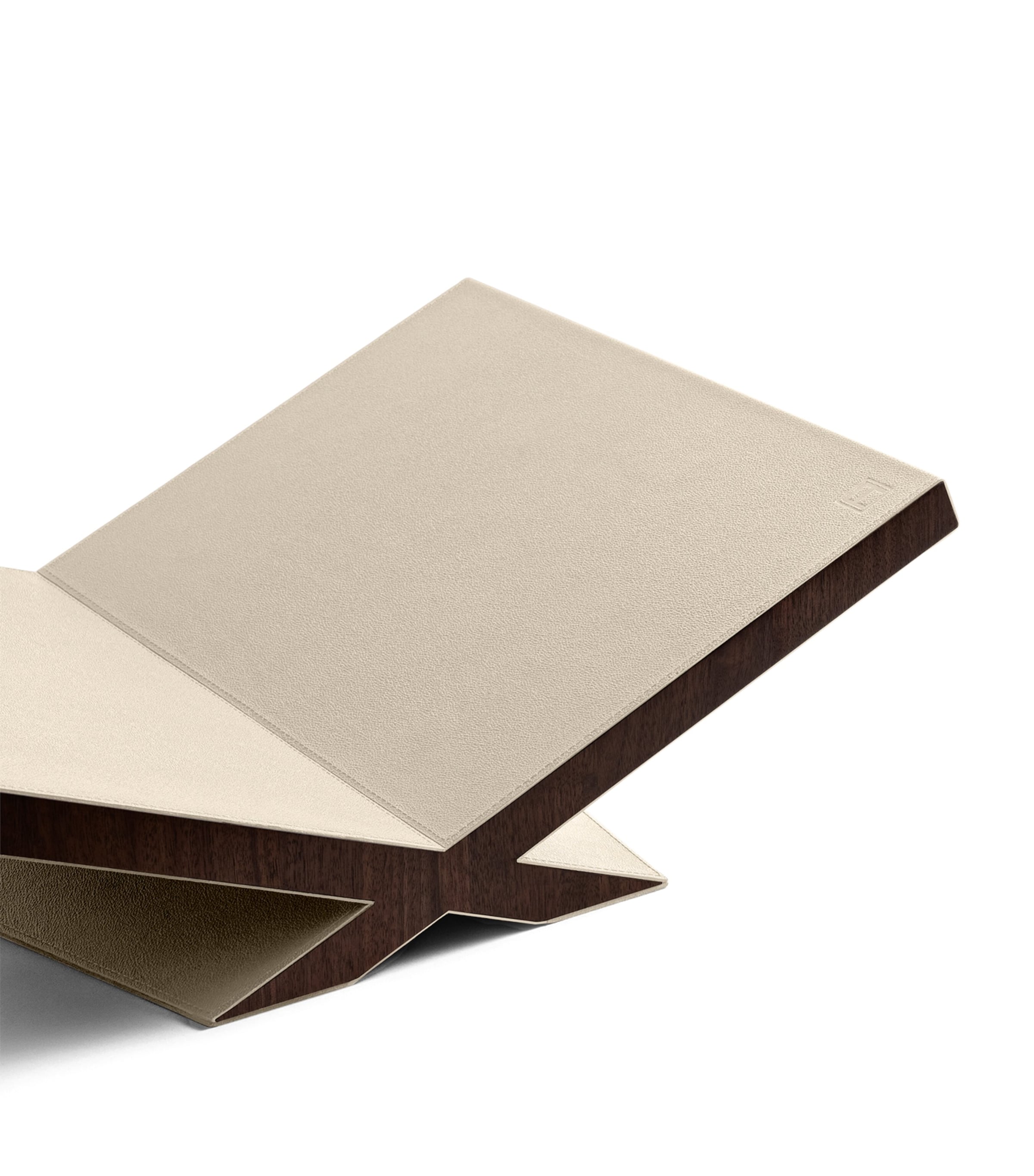 Walnut-Leather Ultimate Culture Bookstand STONE Image 4