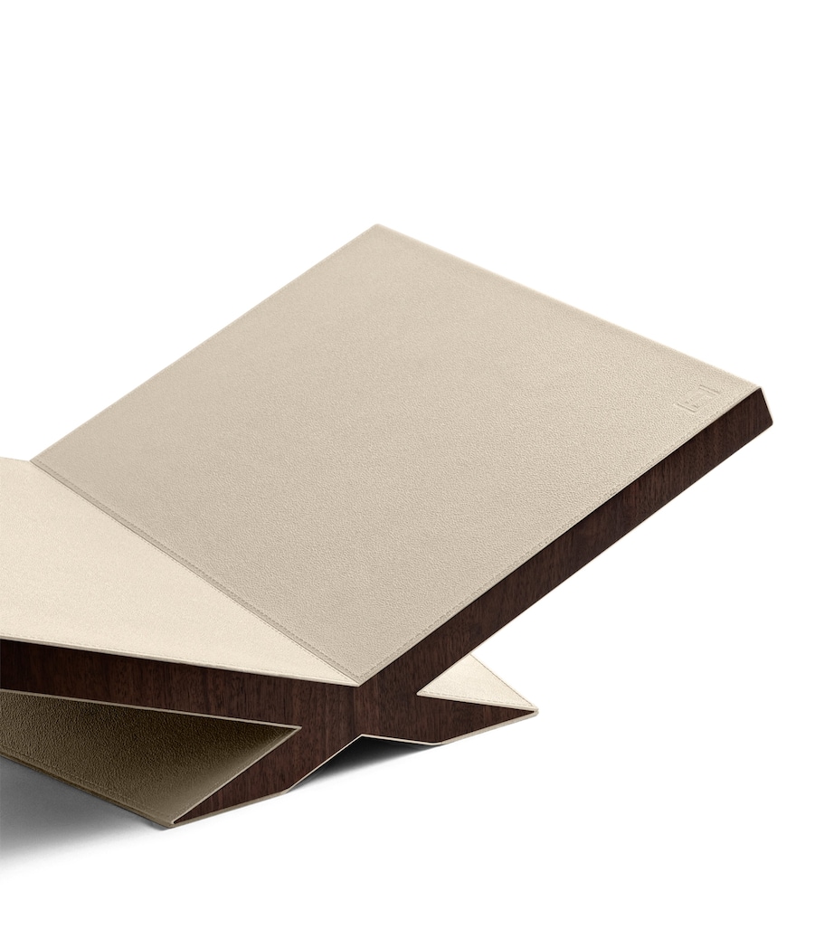 Walnut-Leather Ultimate Culture Bookstand STONE Image 4