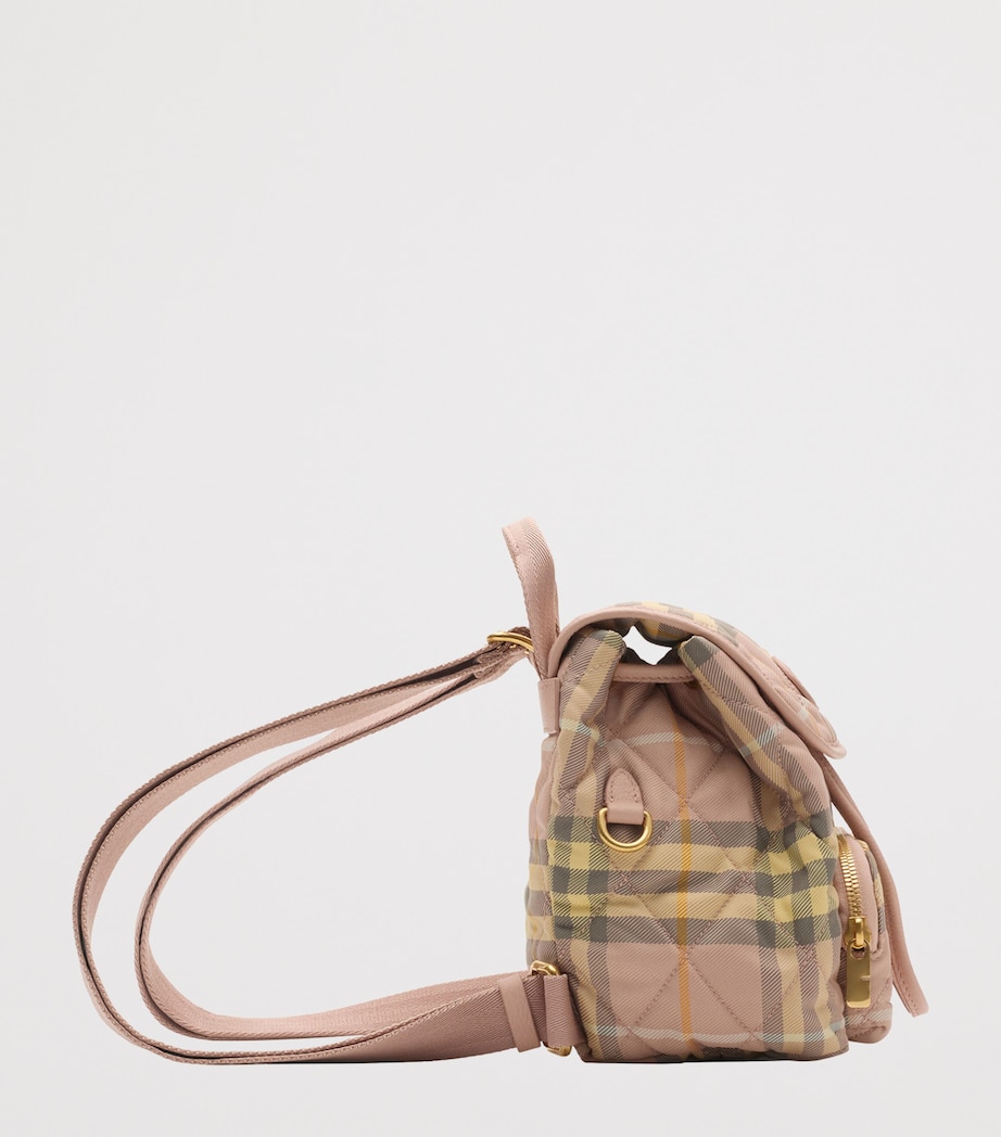 Mini Check Horseshoe Backpack TEACUP Image 3