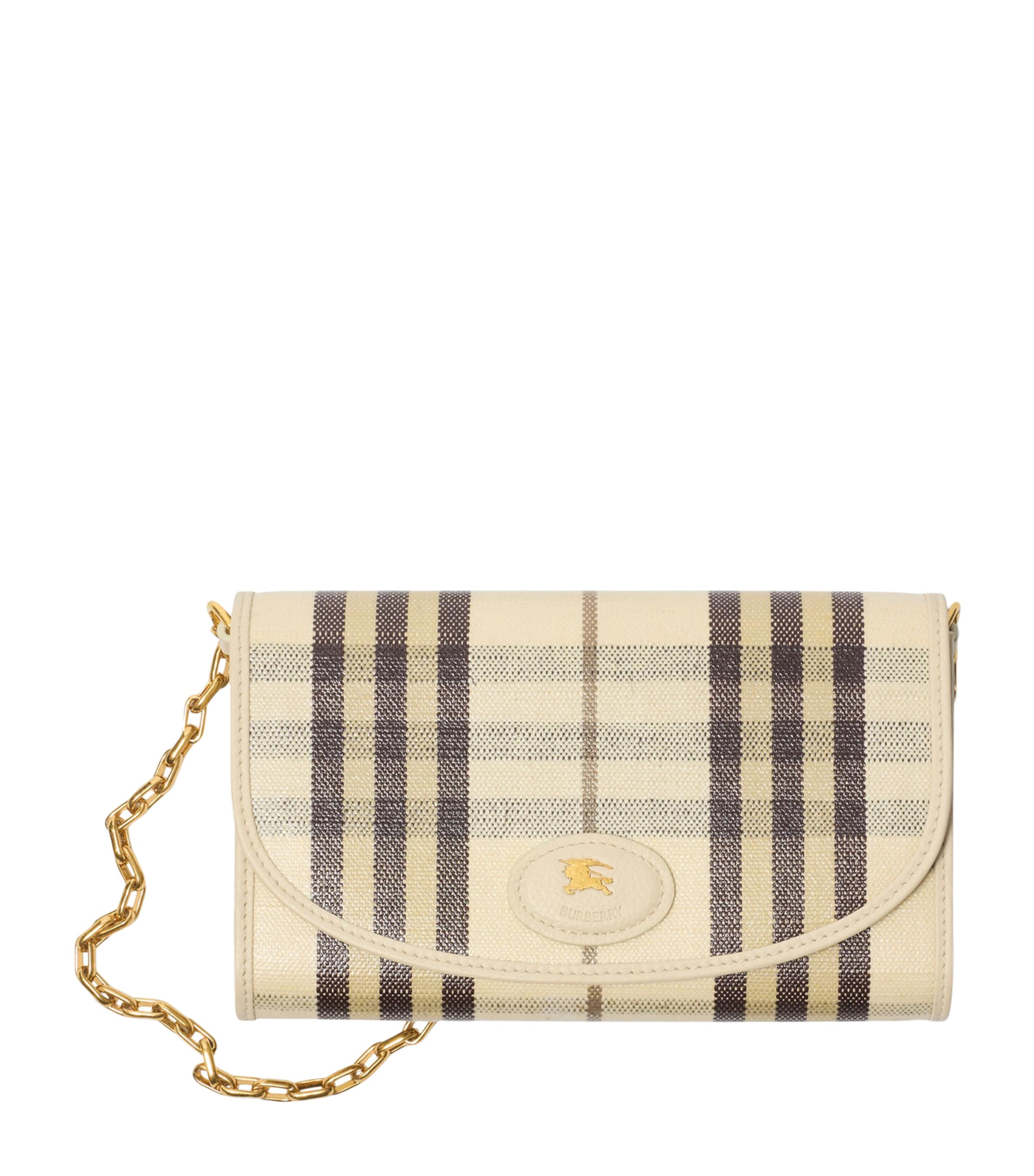 Check Highlands Chain Wallet LIGHT BEIGE Image 1