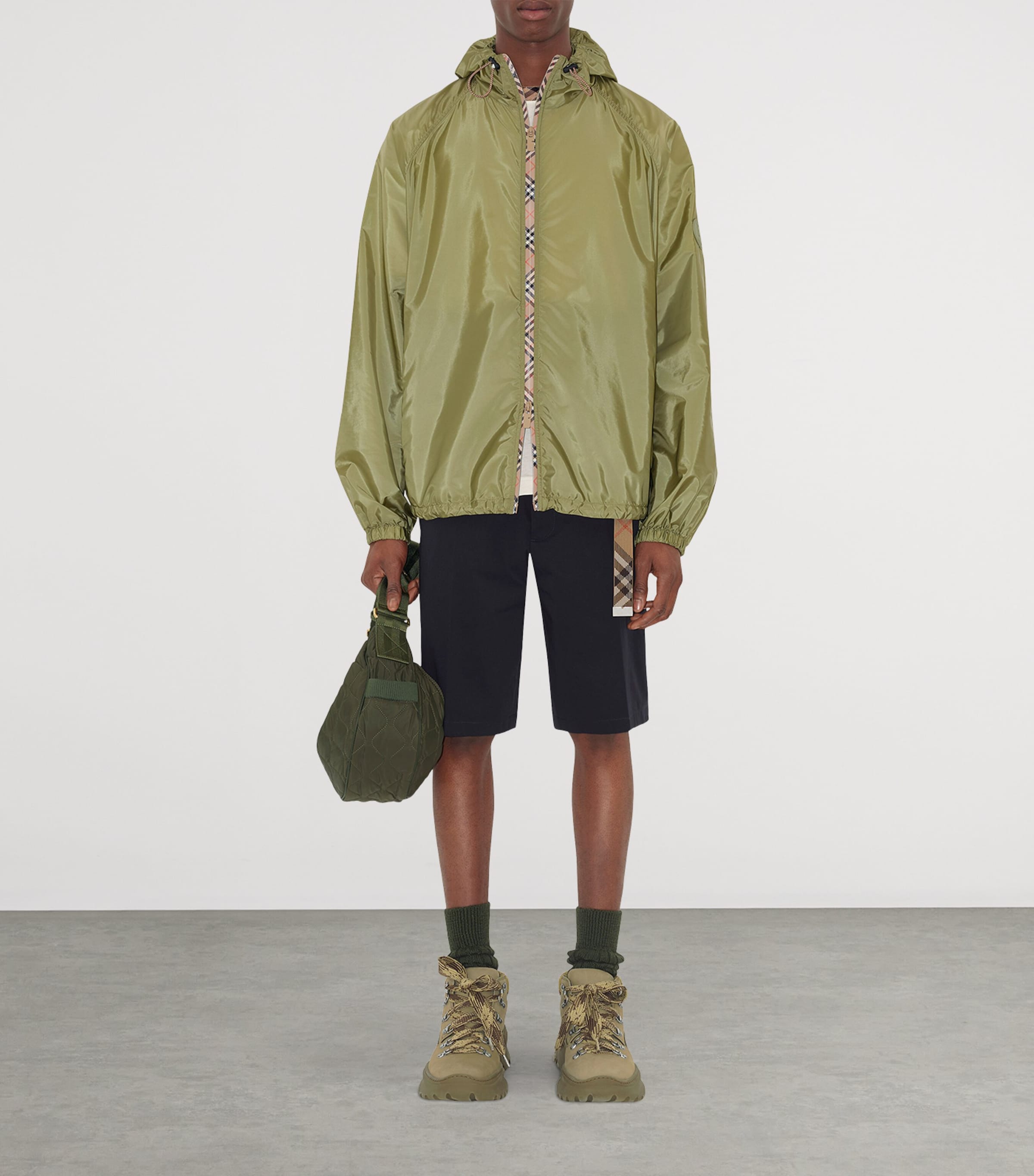 Cotton EKD Slim Shorts NAVY Image 2