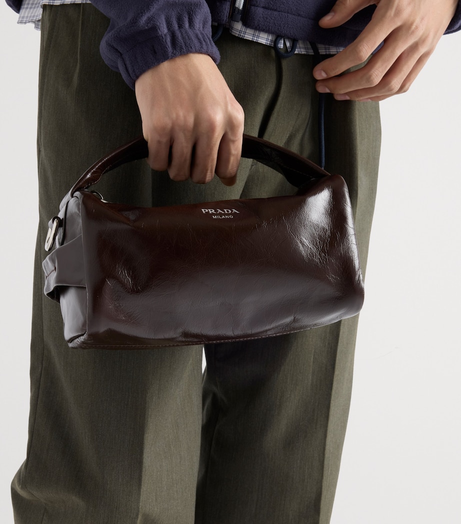 Leather Cross-Body Bag F01D6 Image 8