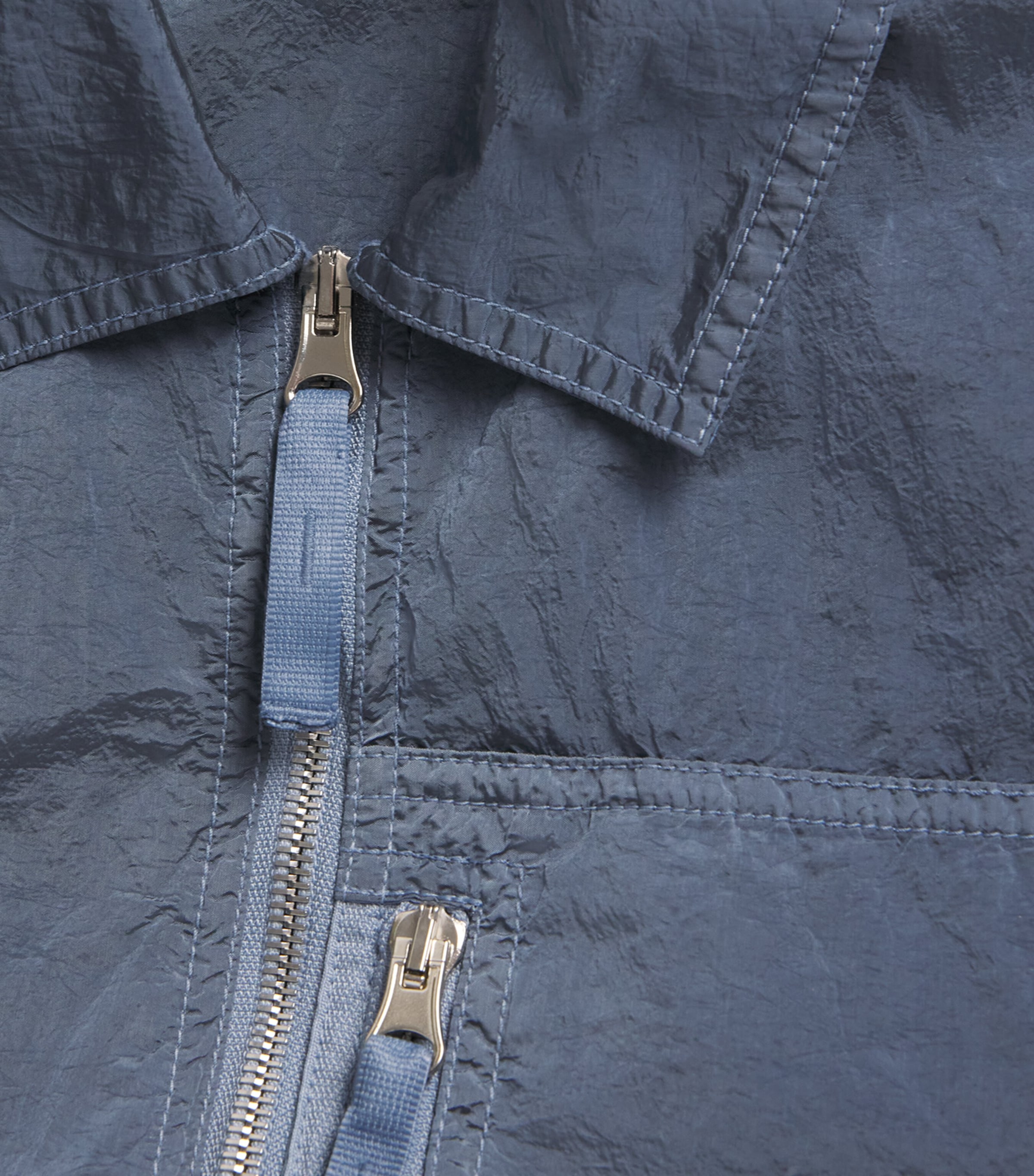 Stone Island Mens Nylon Zip-Up Overshirt Image 6