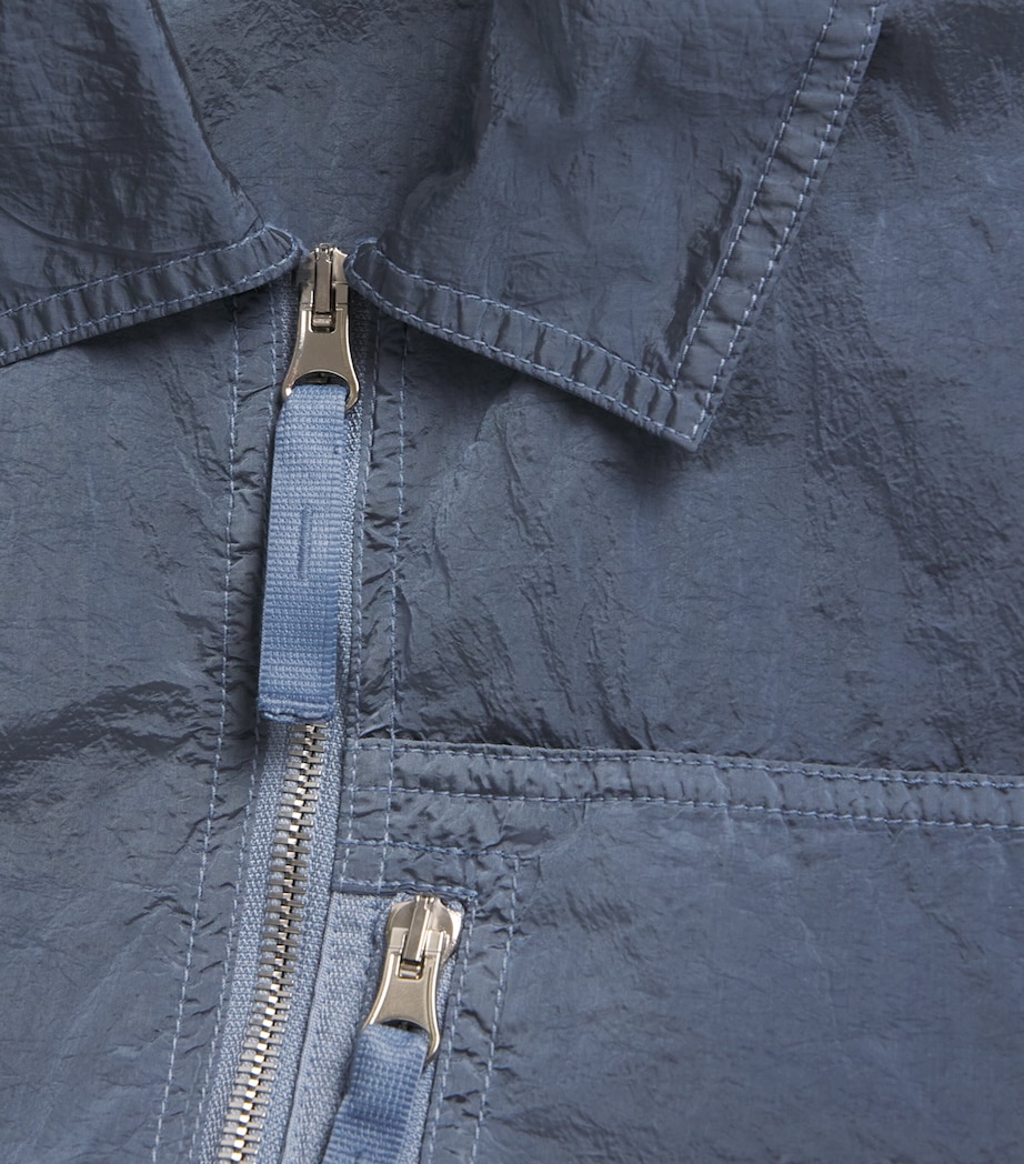 Stone Island Mens Nylon Zip-Up Overshirt Image 6