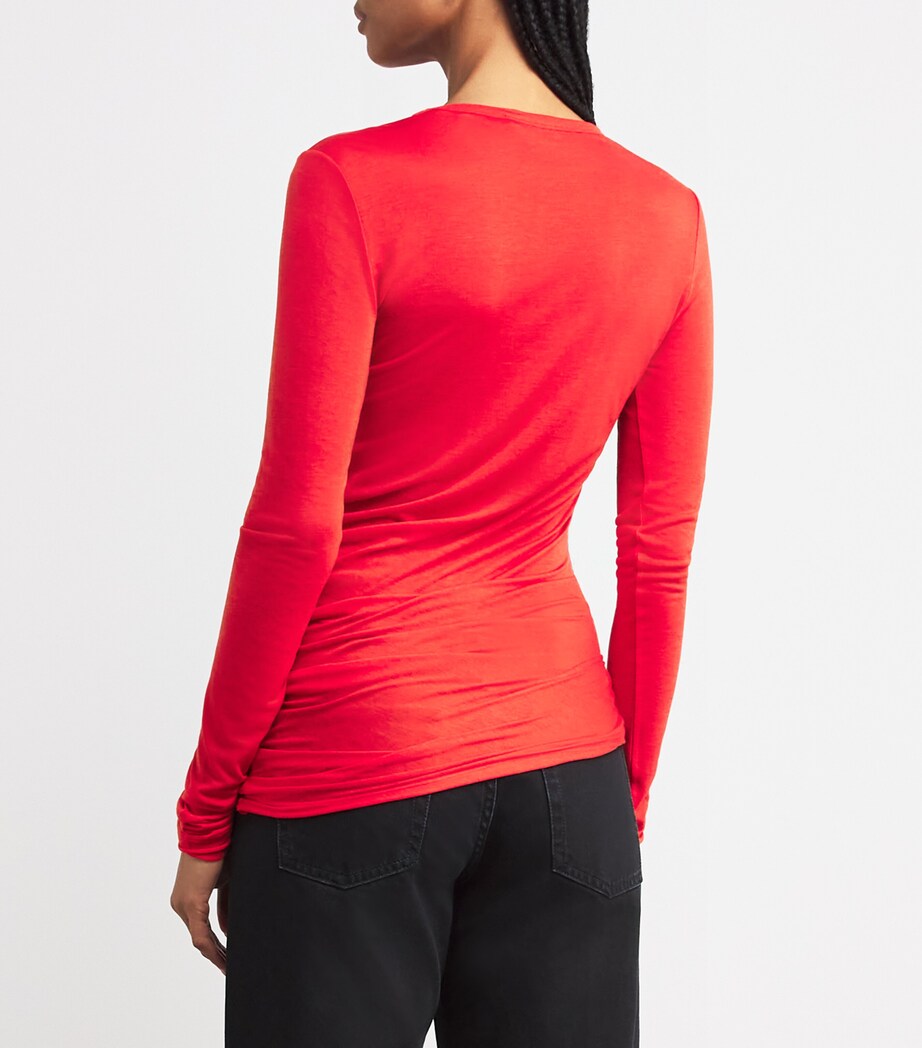 Ruched Top RED Image 4