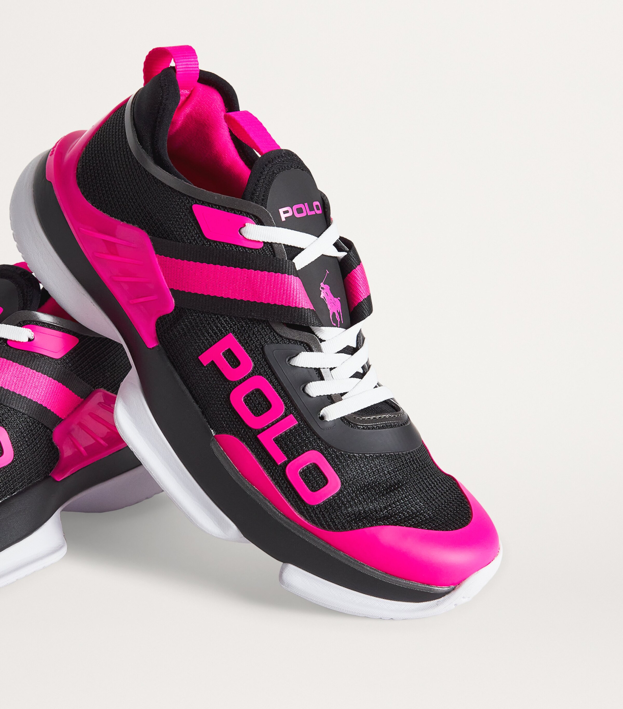 Polo Ralph Lauren Pink Pony Tech Court Pro Trainers Harrods UK