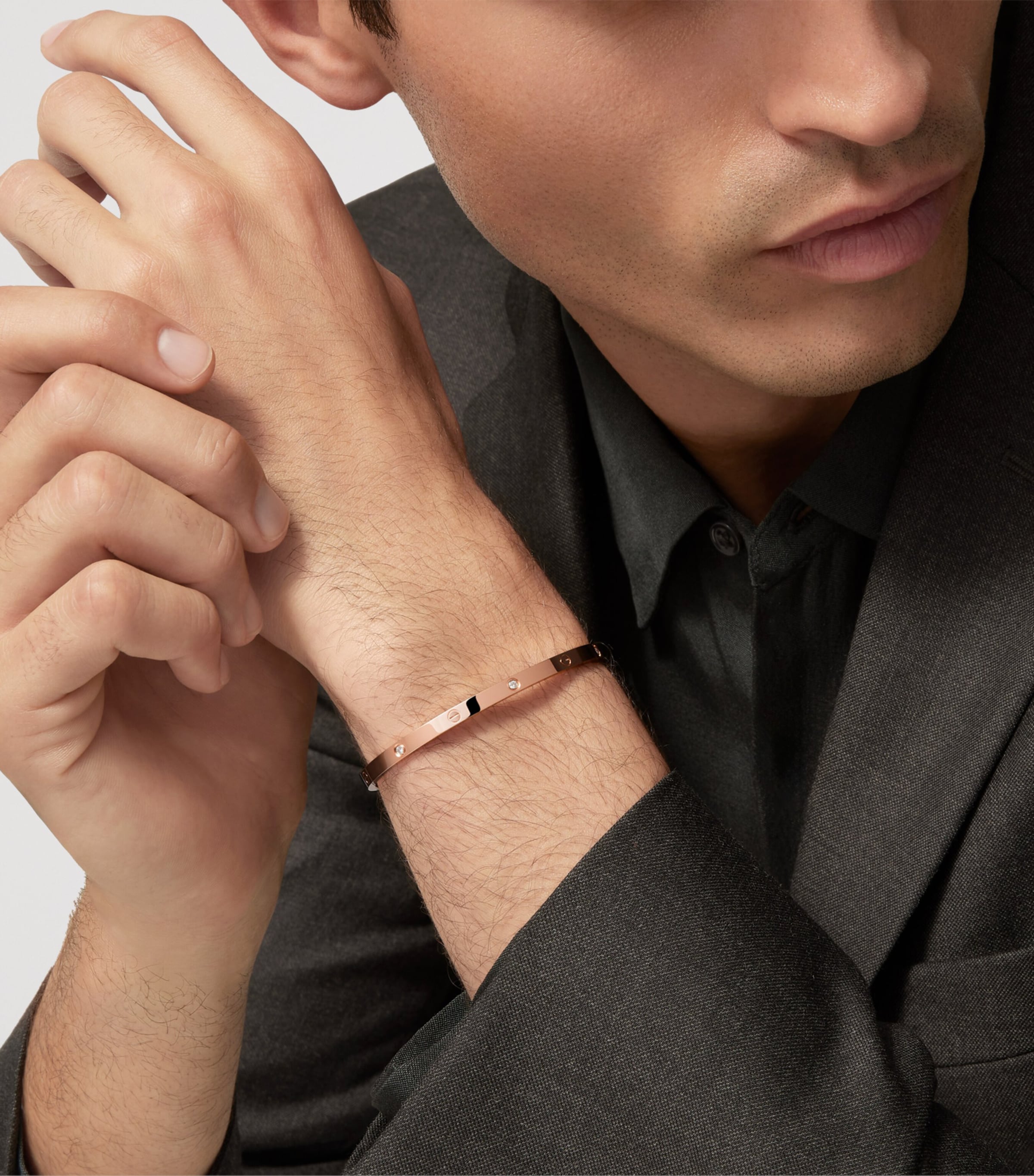Cartier Small Rose Gold and Diamond LOVE Bracelet Rose Gold Image 11