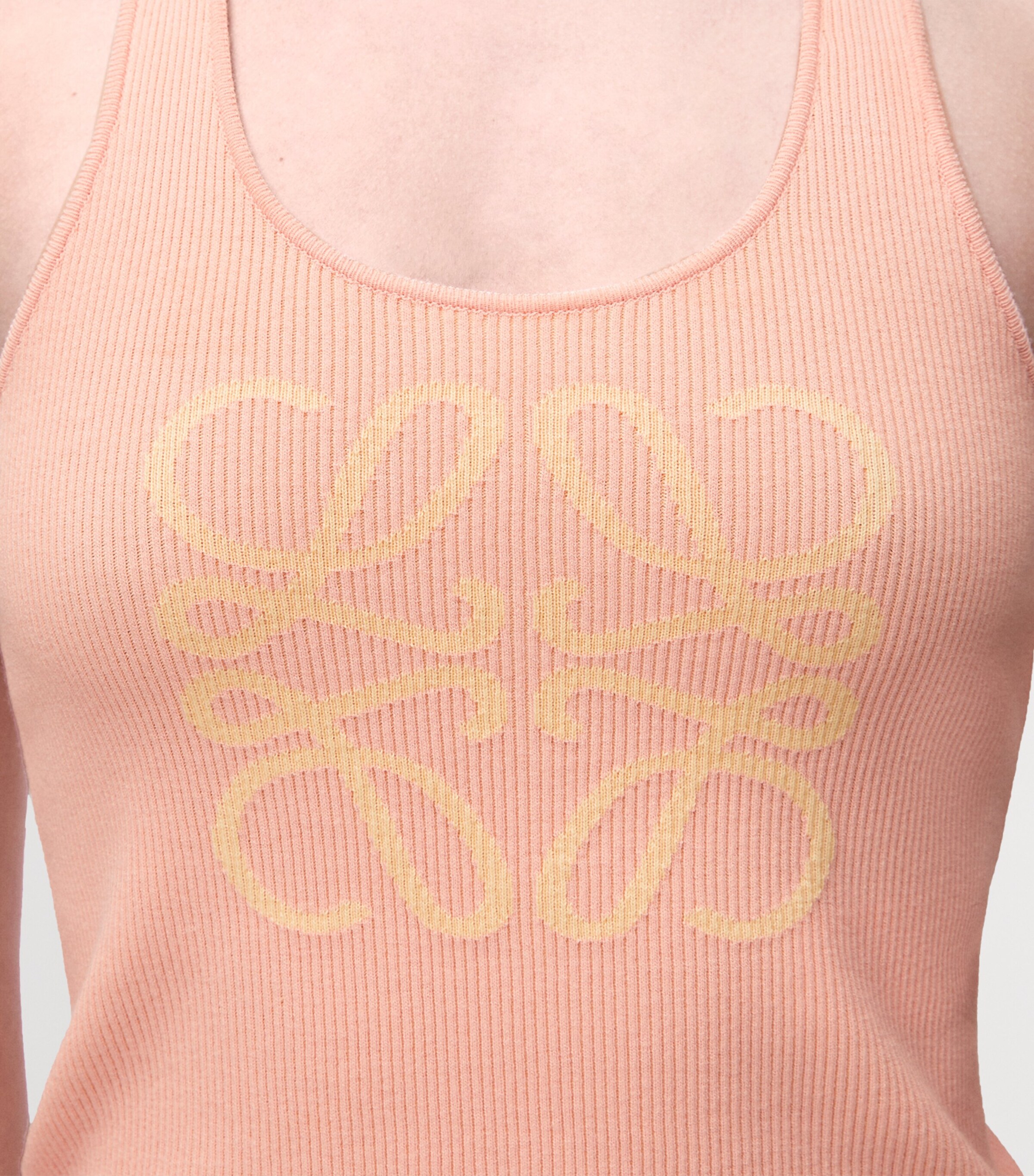 x Paula's Ibiza Anagram Tank Top PINK/YELLOW Image 5